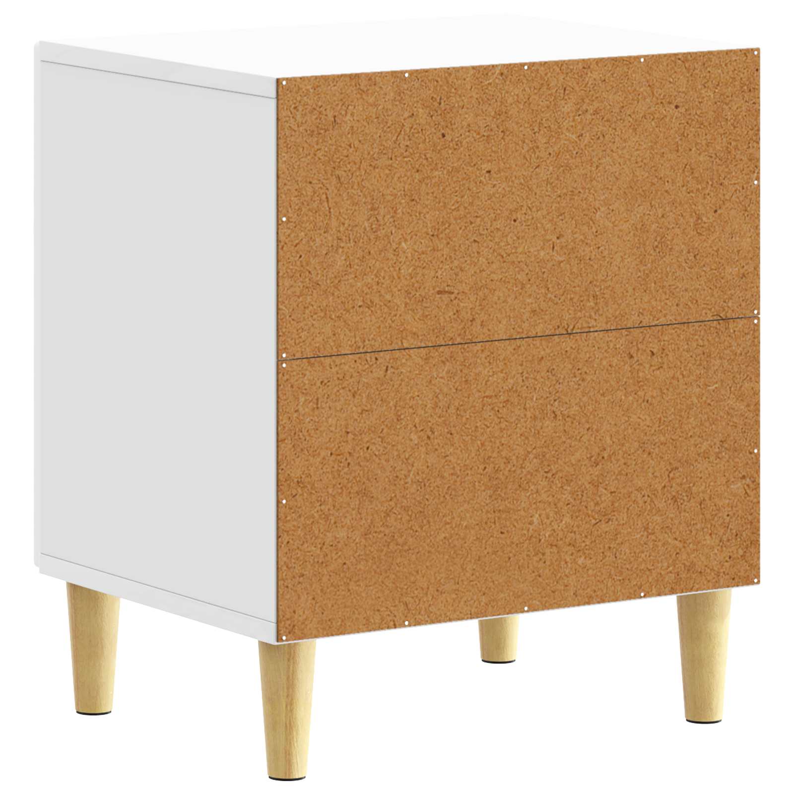 Table de chevet 2 pcs Blanc brillant 43 x 34,5 x 50 cm - XIOS