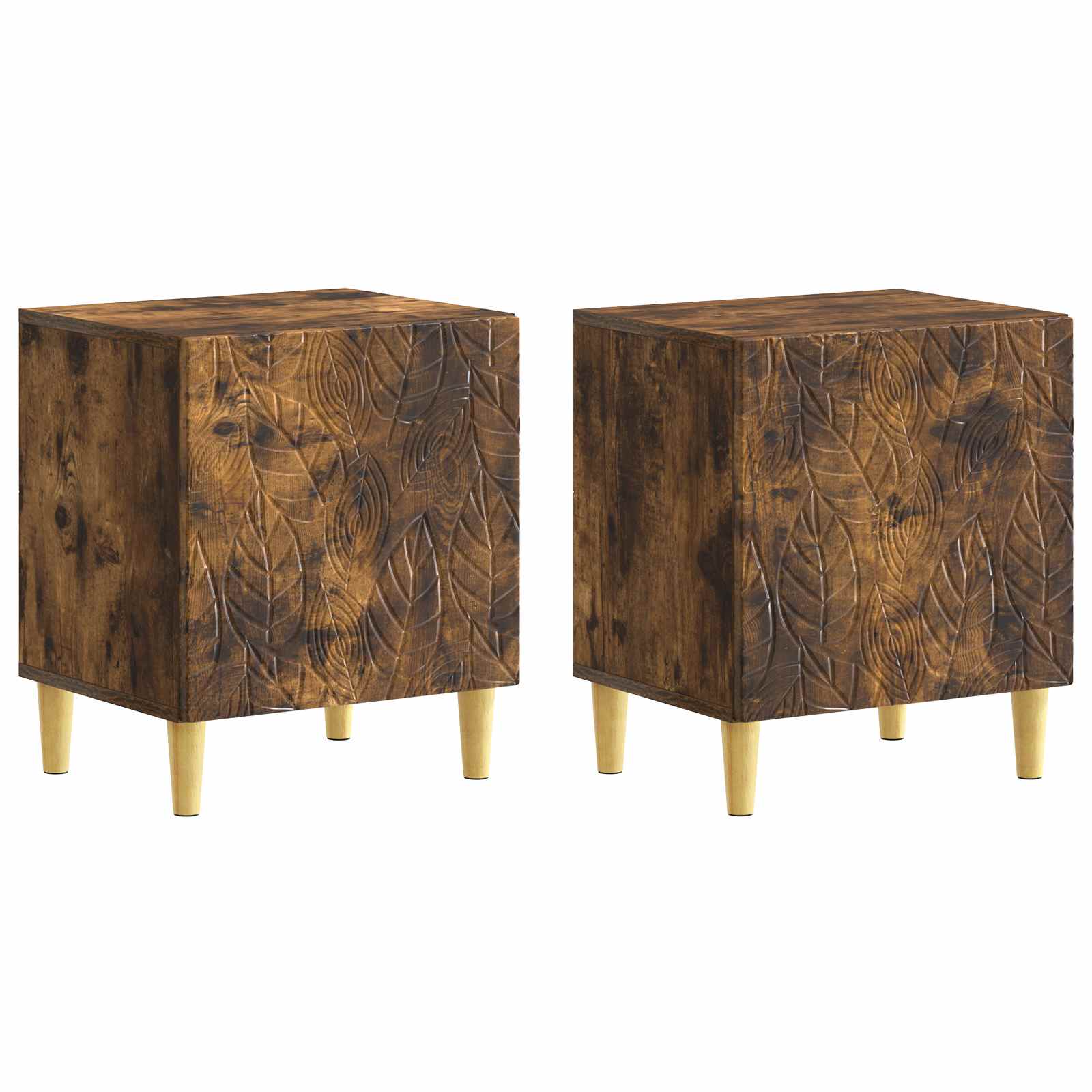 Table de chevet 2 pcs Chêne fumé 43 x 34,5 x 50 cm - XIOS