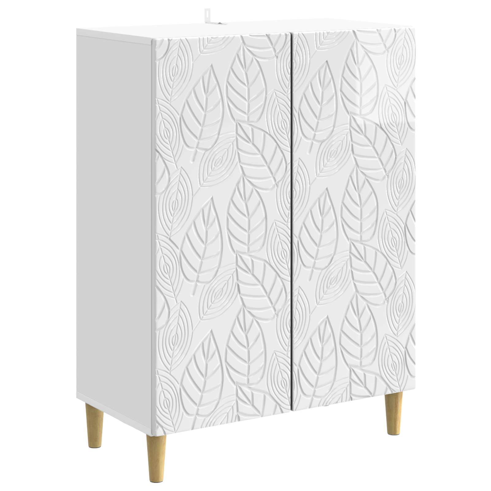 Buffet Blanc brillant 66 x 34,5 x 90 cm Bois d'ingénierie - XIOS