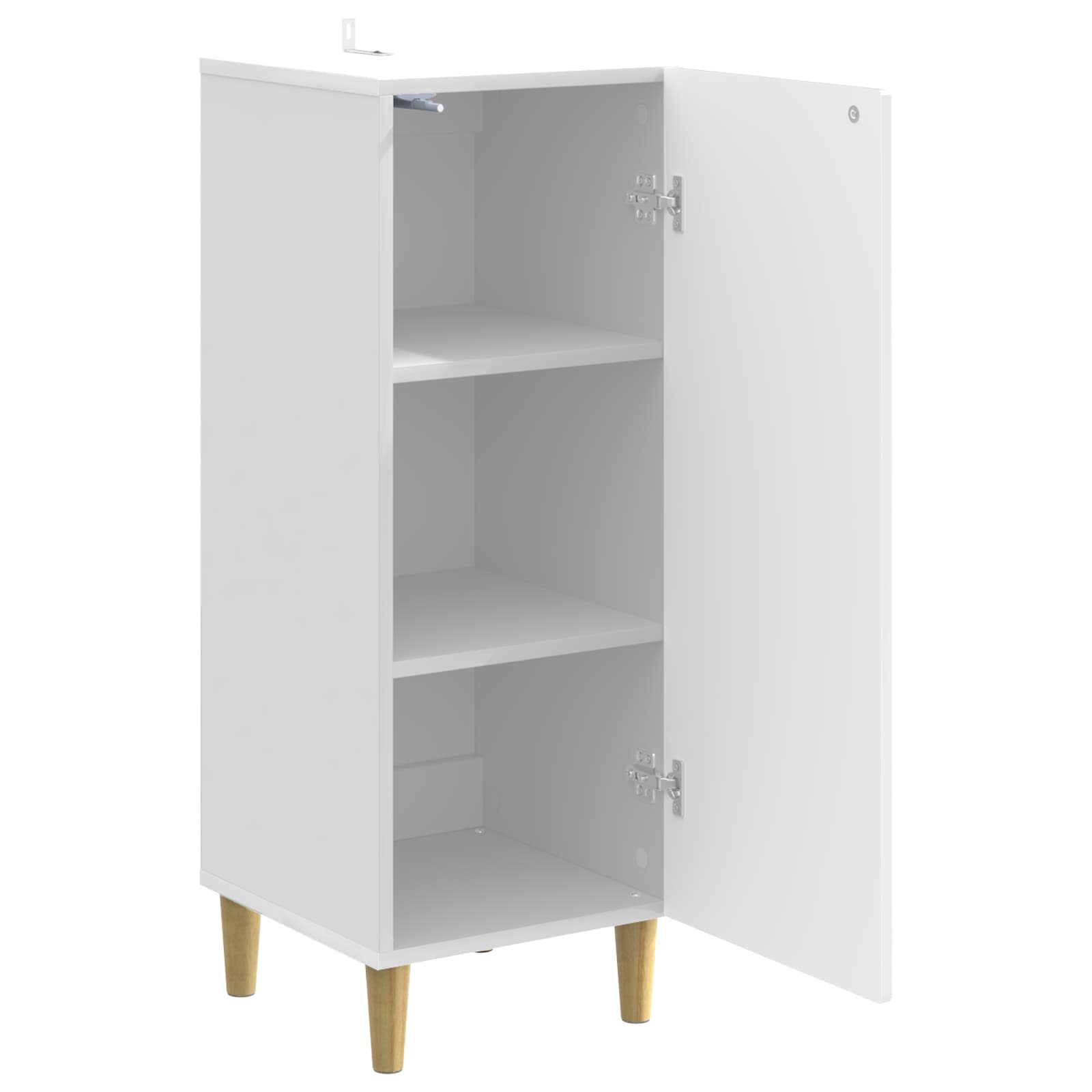 Buffet Blanc brillant 33 x 34,5 x 90 cm Bois d'ingénierie - XIOS