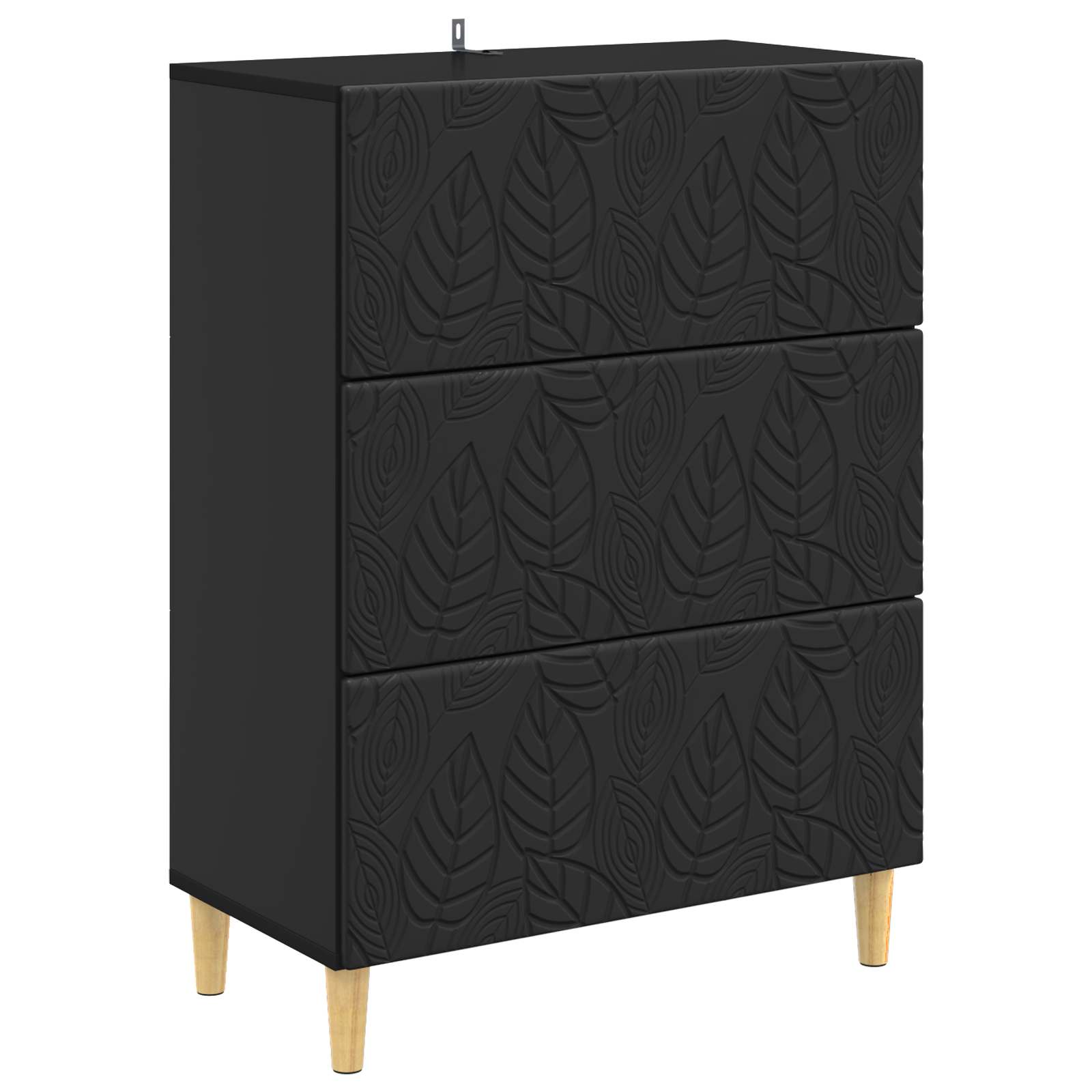 Armoire à tiroirs Noir 66 x 34,5 x 90 cm Bois d'ingénierie - XIOS