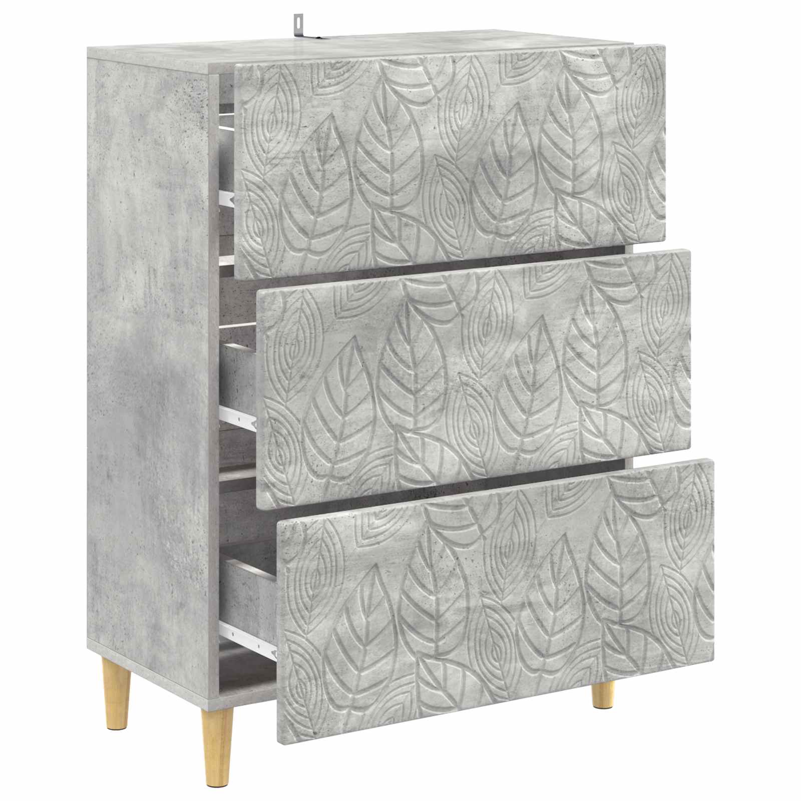 Armoire à tiroirs Gris béton 66 x 34,5 x 90 cm