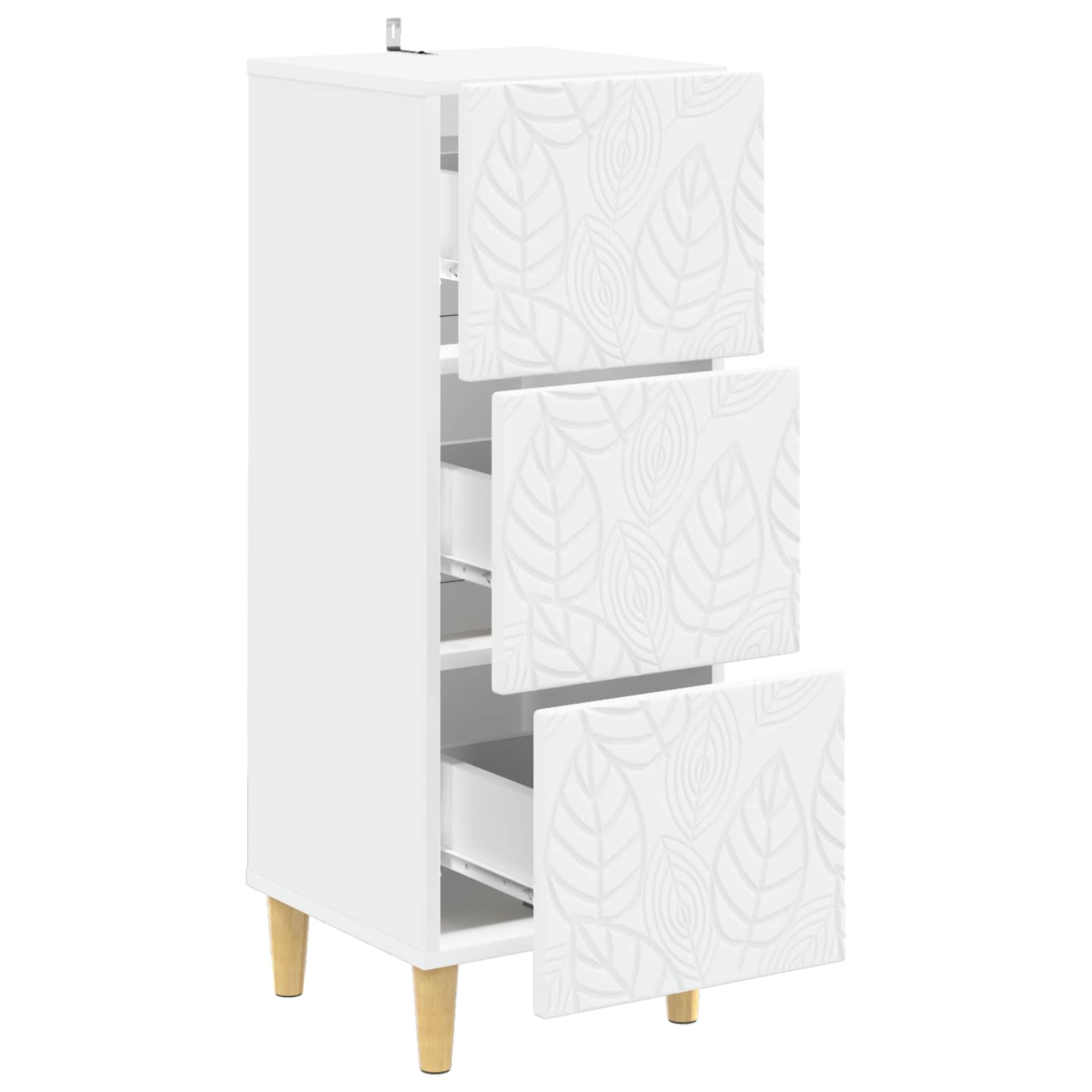 Armoire à tiroirs Blanc 33 x 34,5 x 90 cm Bois d'ingénierie - XIOS