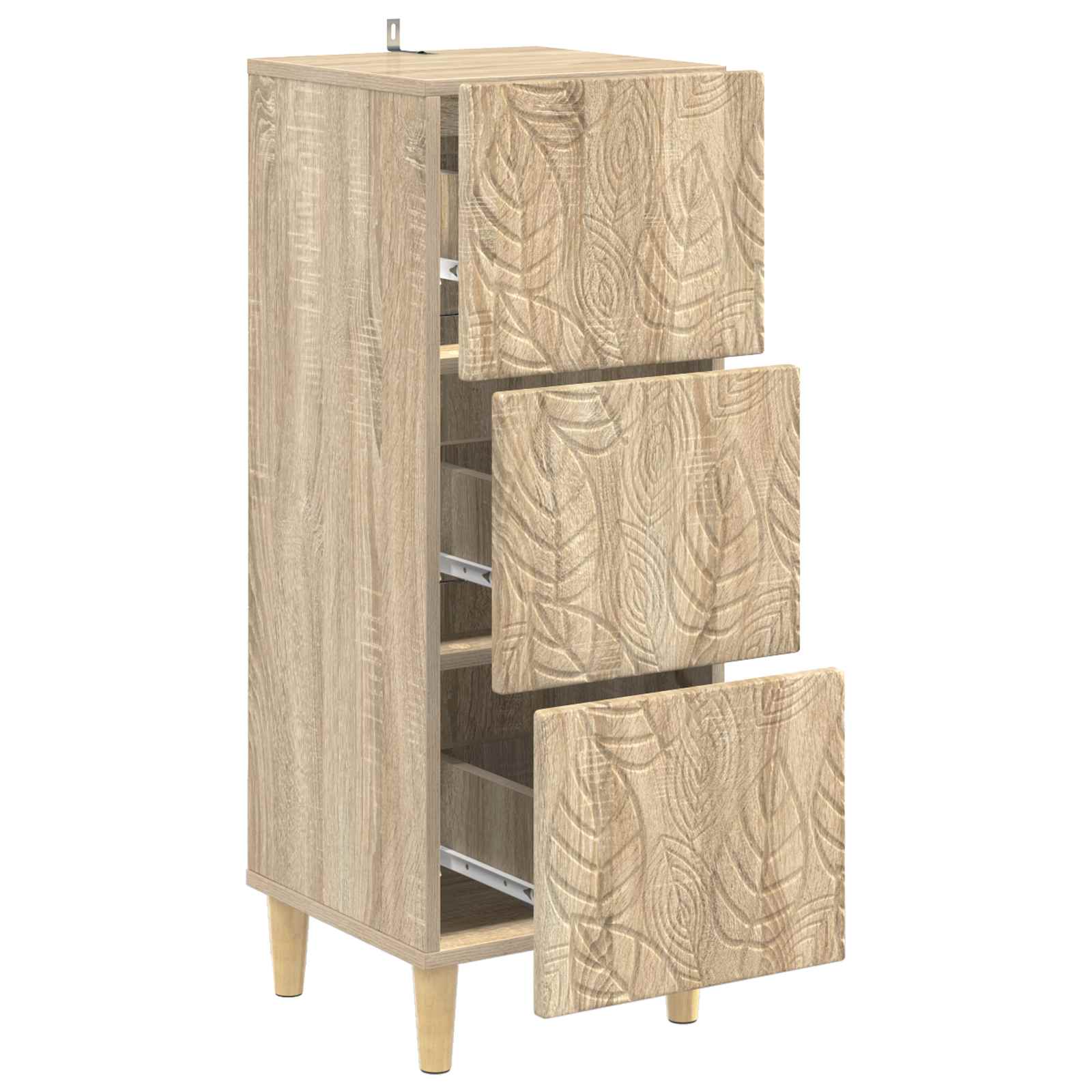 Armoire à tiroirs Chêne Sonoma 33 x 34,5 x 90 cm - XIOS