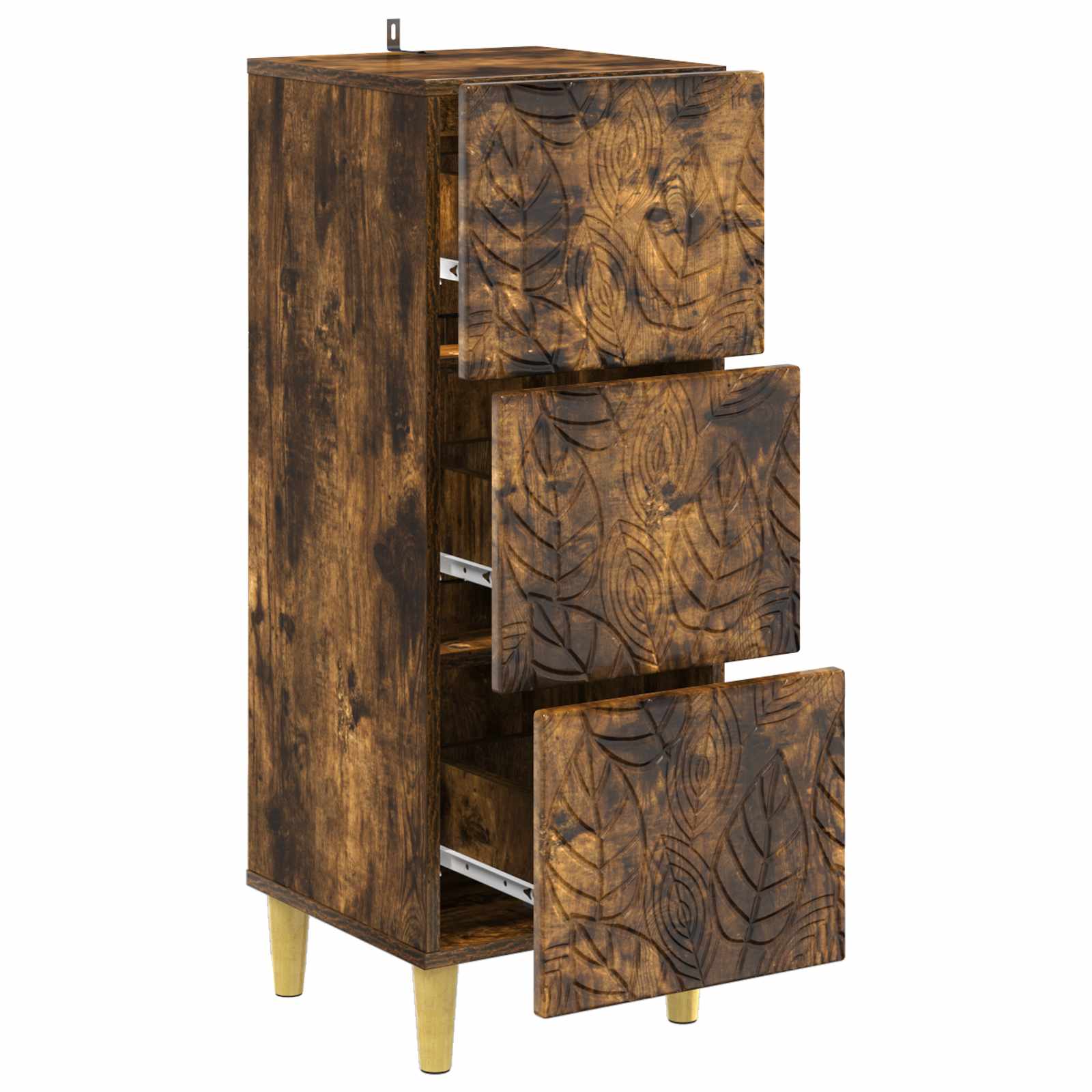 Armoire à tiroirs Chêne fumé 33 x 34,5 x 90 cm - XIOS