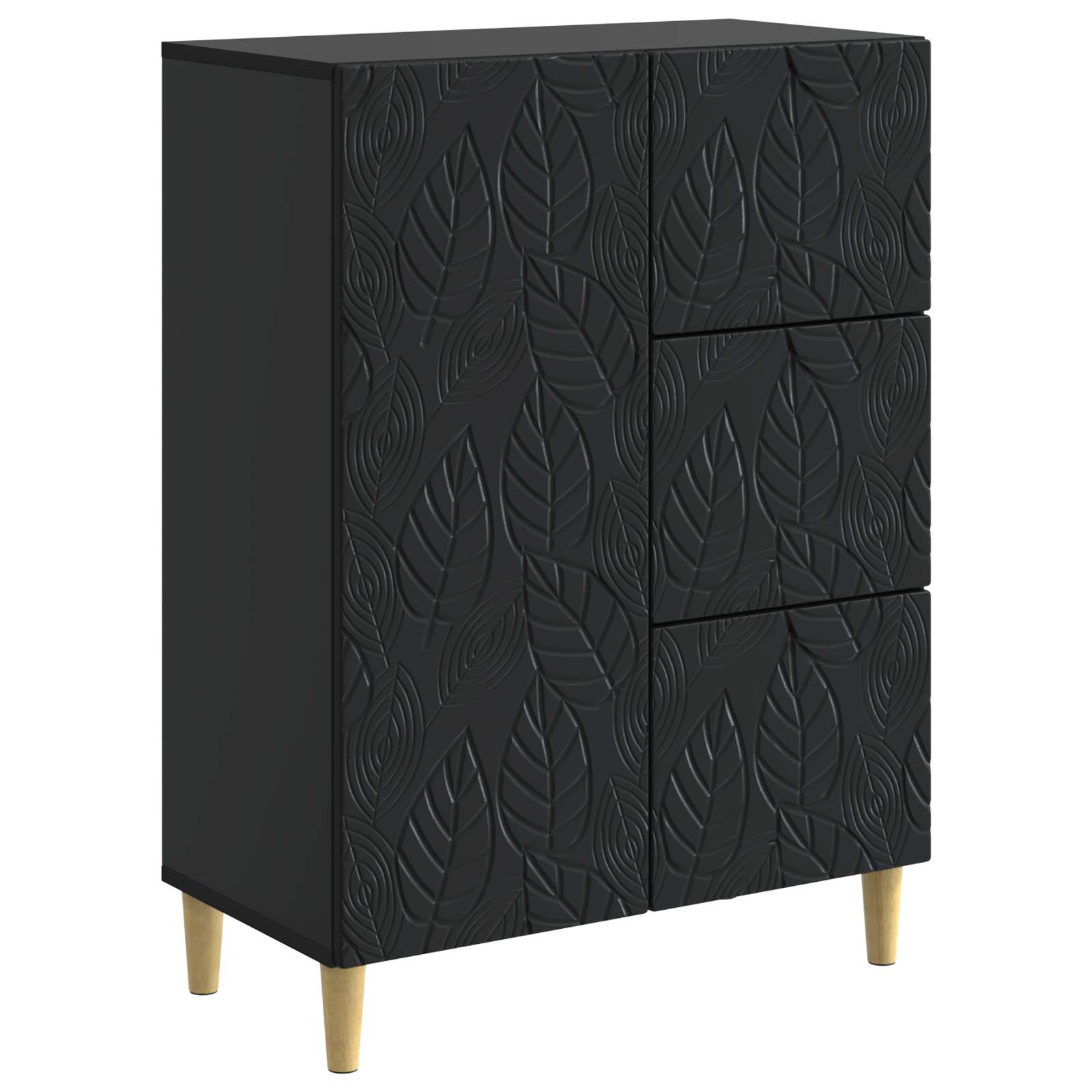 Buffet Noir 66 x 34,5 x 90 cm Bois d'ingénierie - XIOS