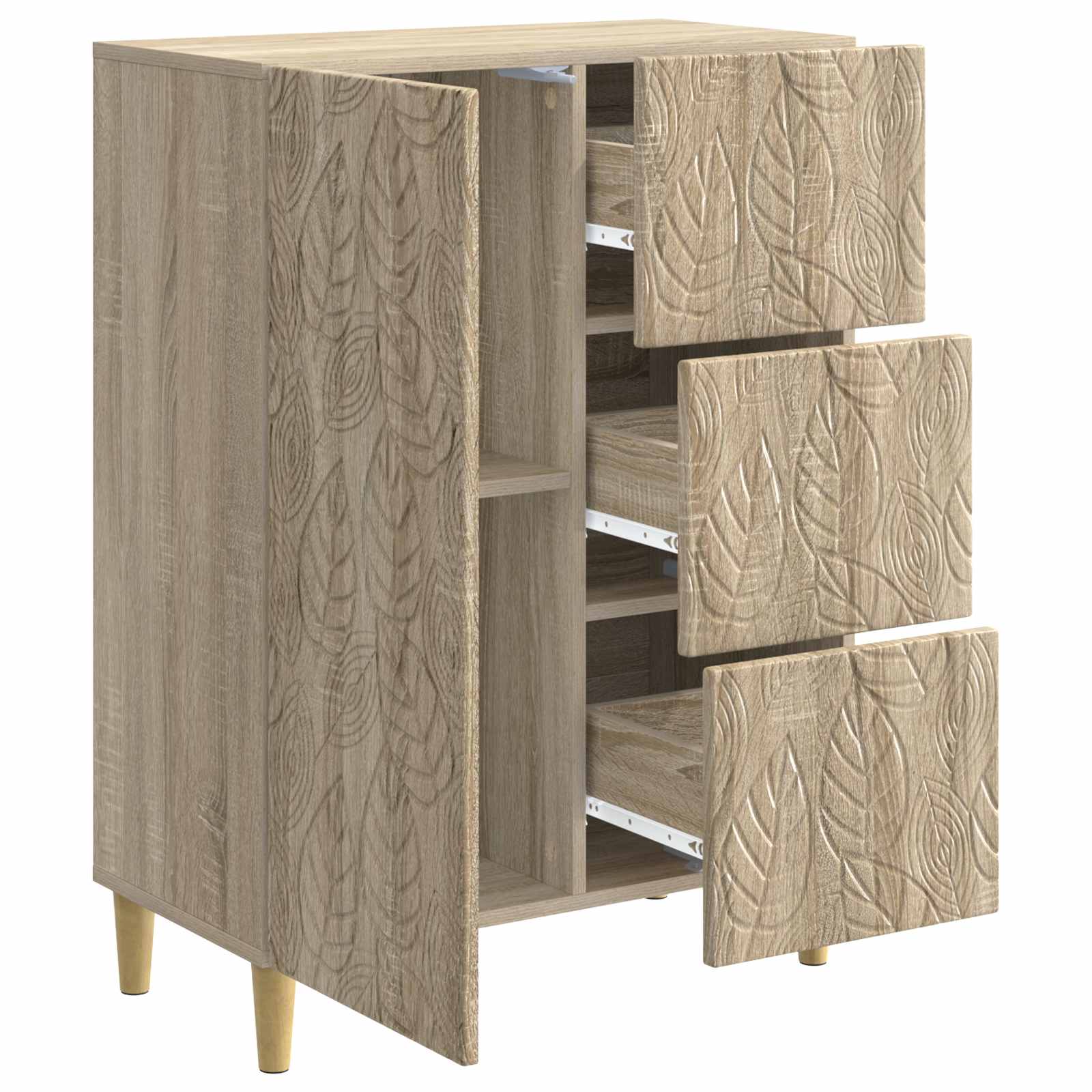 Buffet Chêne Sonoma 66 x 34,5 x 90 cm Bois d'ingénierie - XIOS