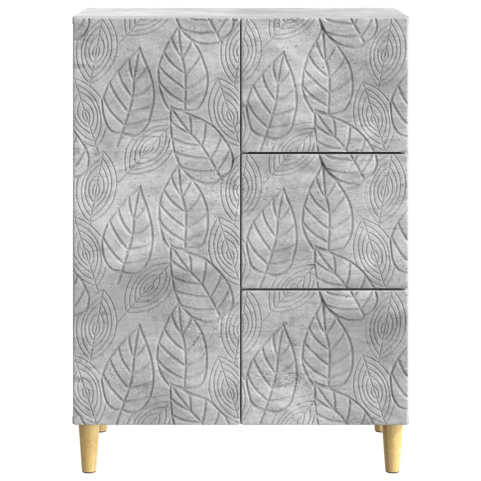 Buffet Gris béton 66 x 34,5 x 90 cm Bois d'ingénierie - XIOS