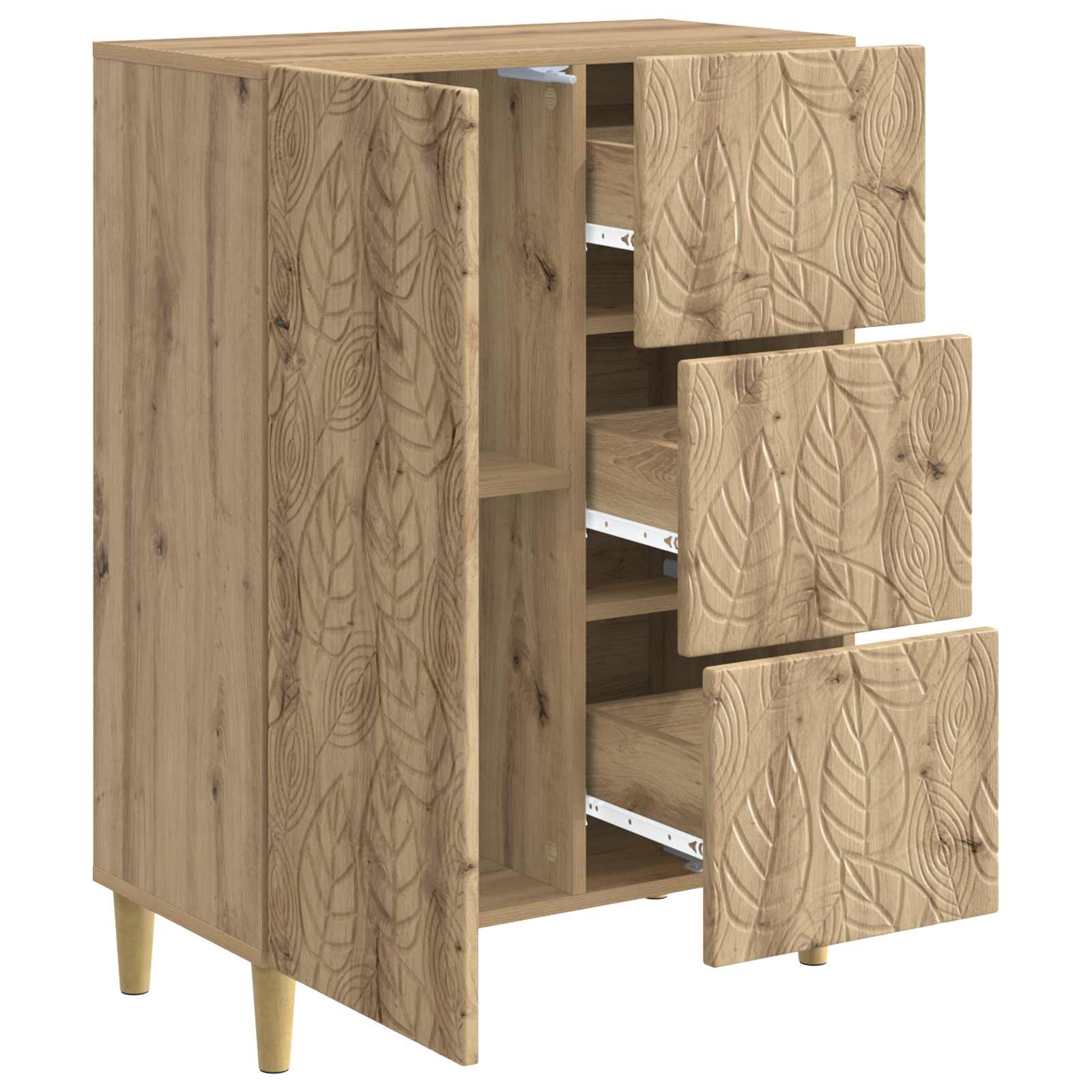 Buffet Chêne artisanal 66 x 34,5 x 90 cm Bois d'ingénierie - XIOS