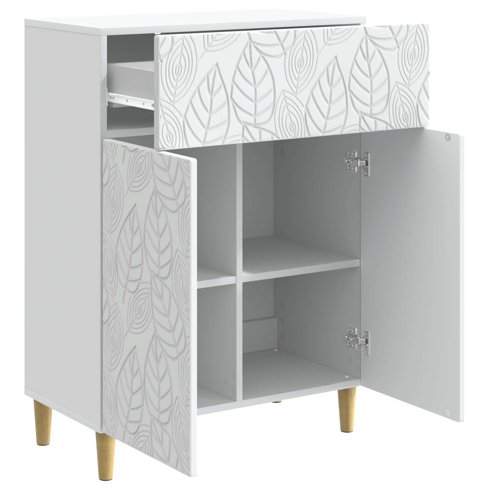 Buffet Blanc 66 x 34,5 x 90 cm Bois d'ingénierie - XIOS