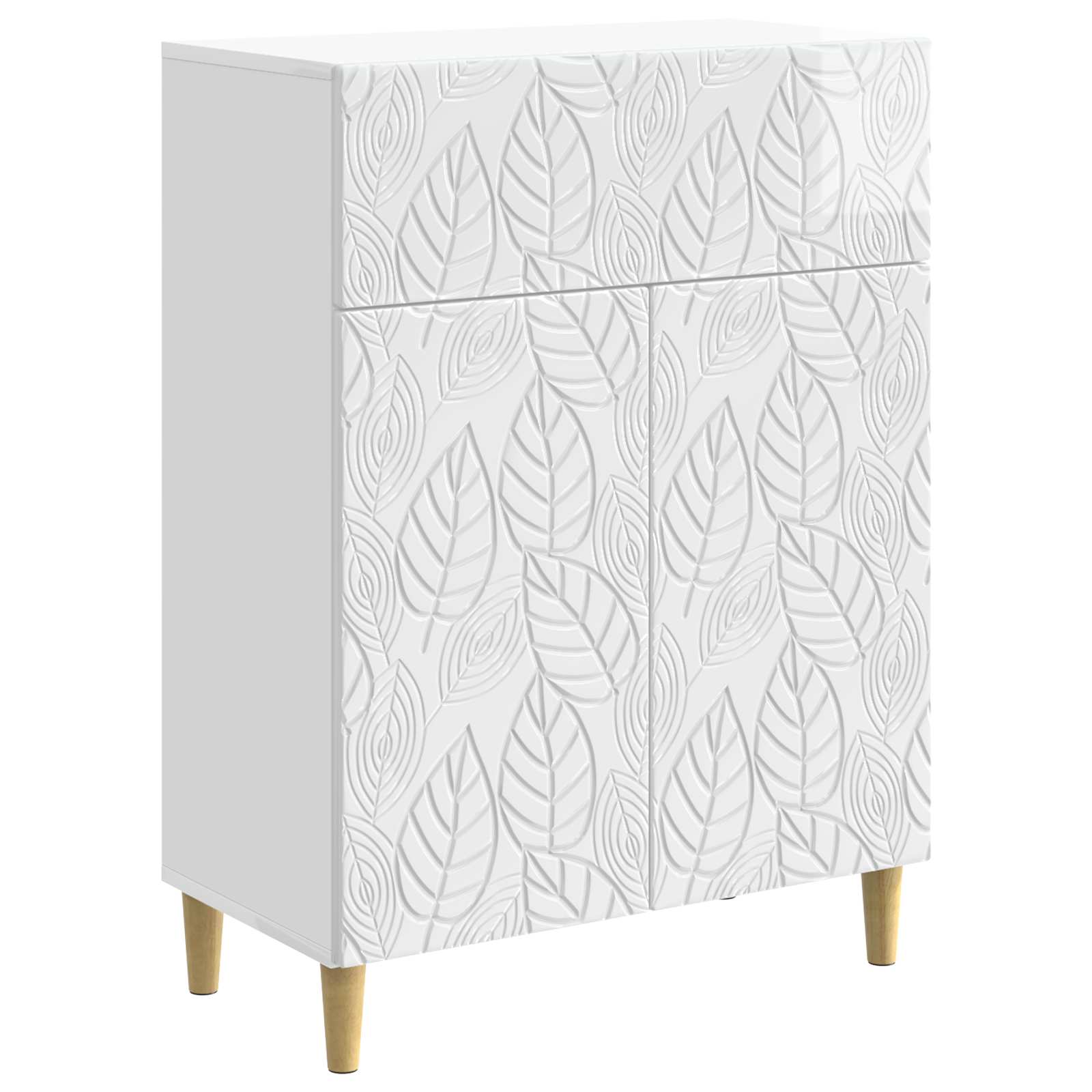 Buffet Blanc brillant 66 x 34,5 x 90 cm Bois d'ingénierie - XIOS