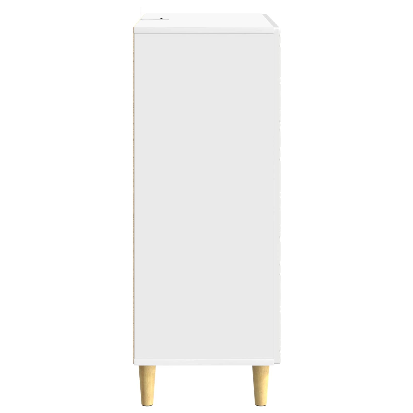 Buffet Blanc brillant 66 x 34,5 x 90 cm Bois d'ingénierie - XIOS