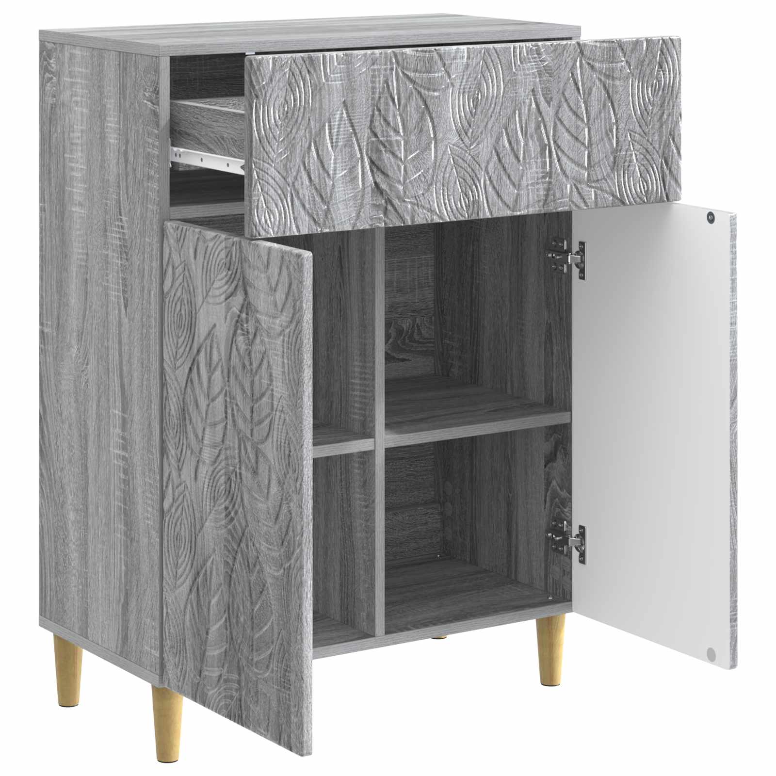 Buffet Sonoma gris 66 x 34,5 x 90 cm Bois d'ingénierie - XIOS