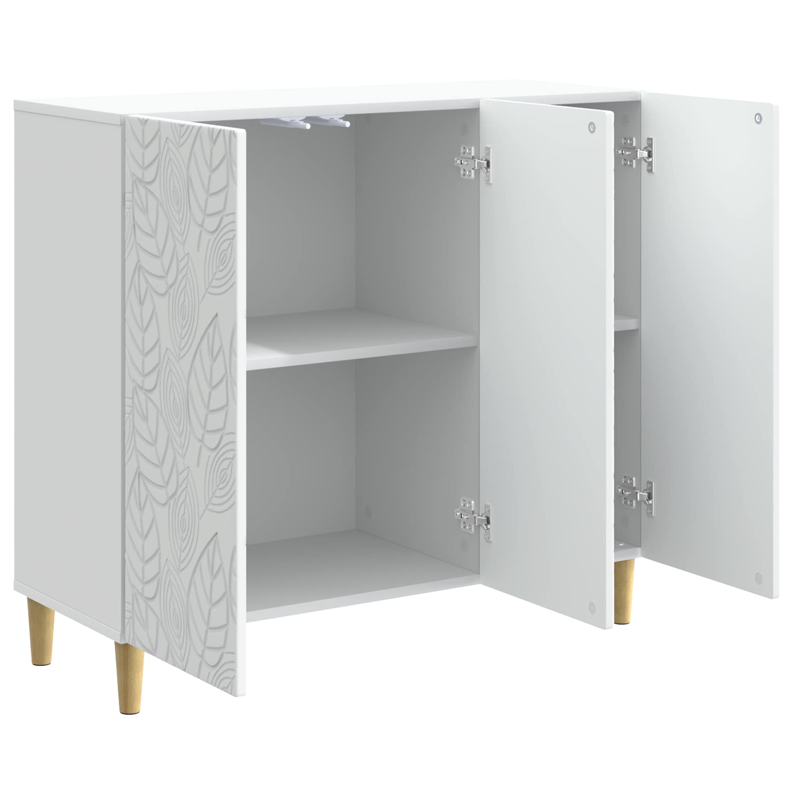 Buffet Blanc 89 x 34,5 x 80 cm Bois d'ingénierie - XIOS