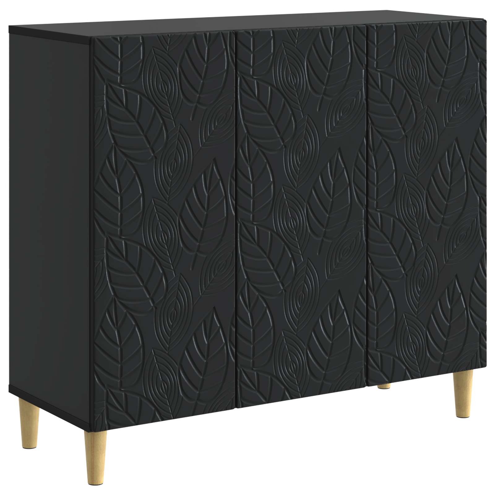 Buffet Noir 89 x 34,5 x 80 cm Bois d'ingénierie - XIOS