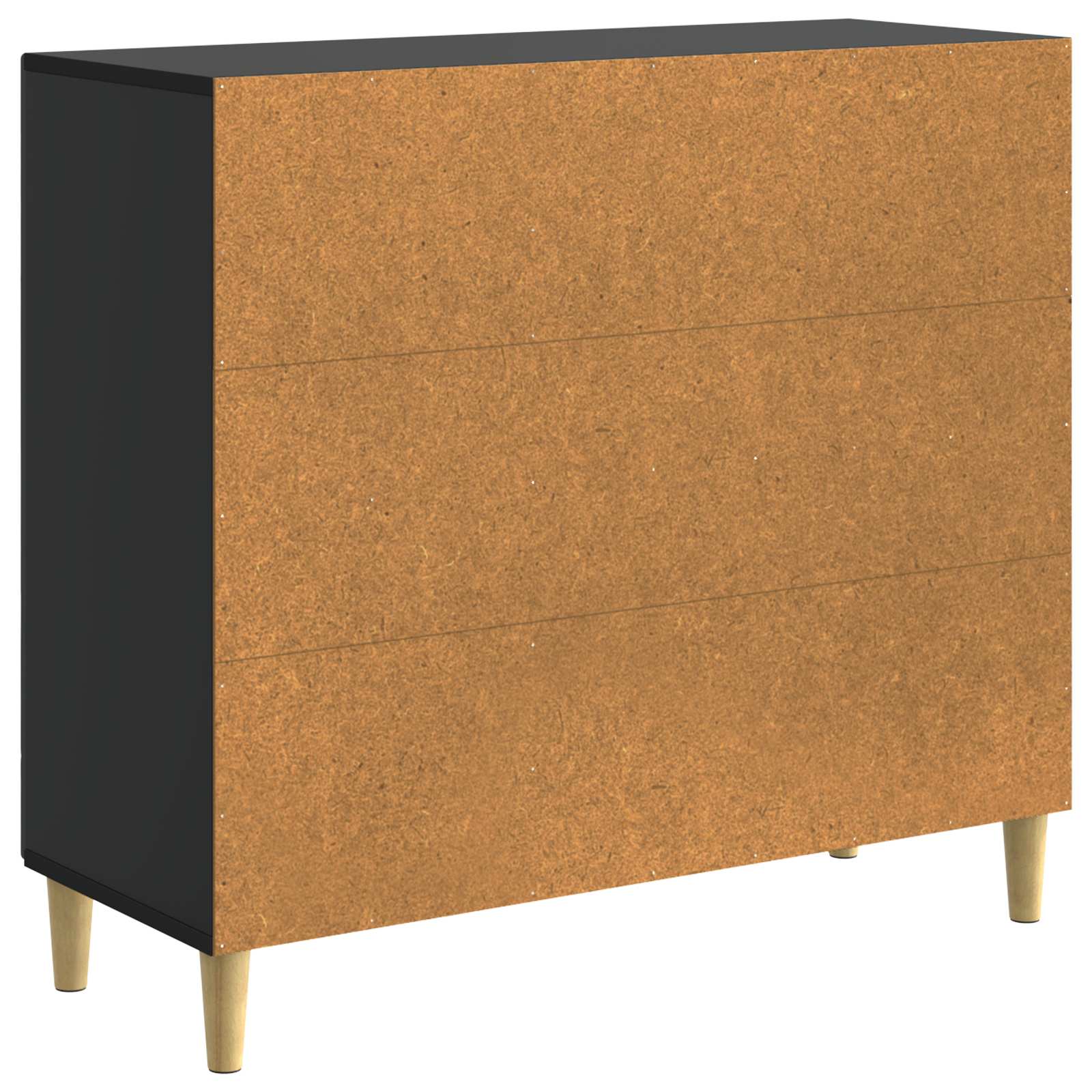 Buffet Noir 89 x 34,5 x 80 cm Bois d'ingénierie - XIOS