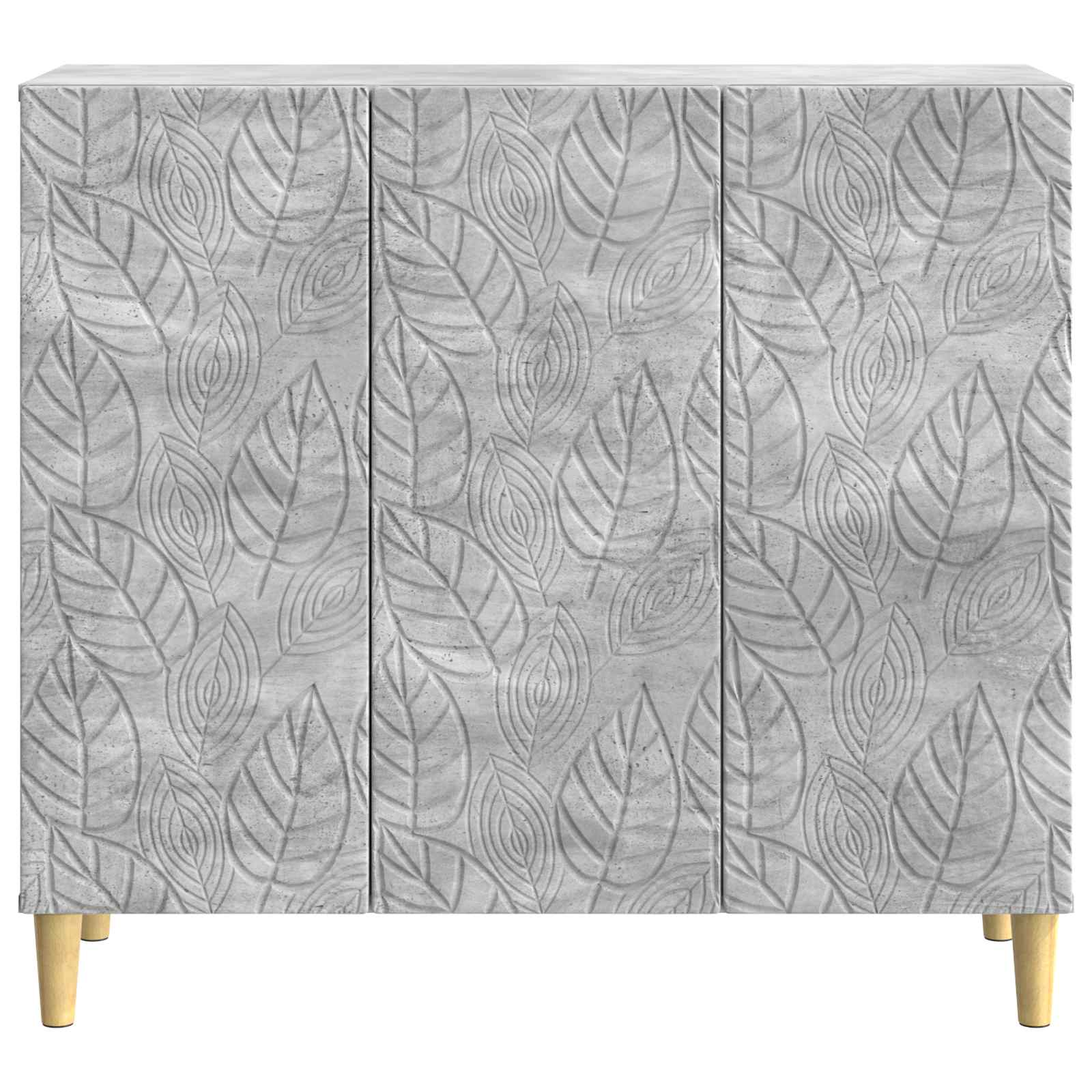 Buffet Gris béton 89 x 34,5 x 80 cm Bois d'ingénierie - XIOS