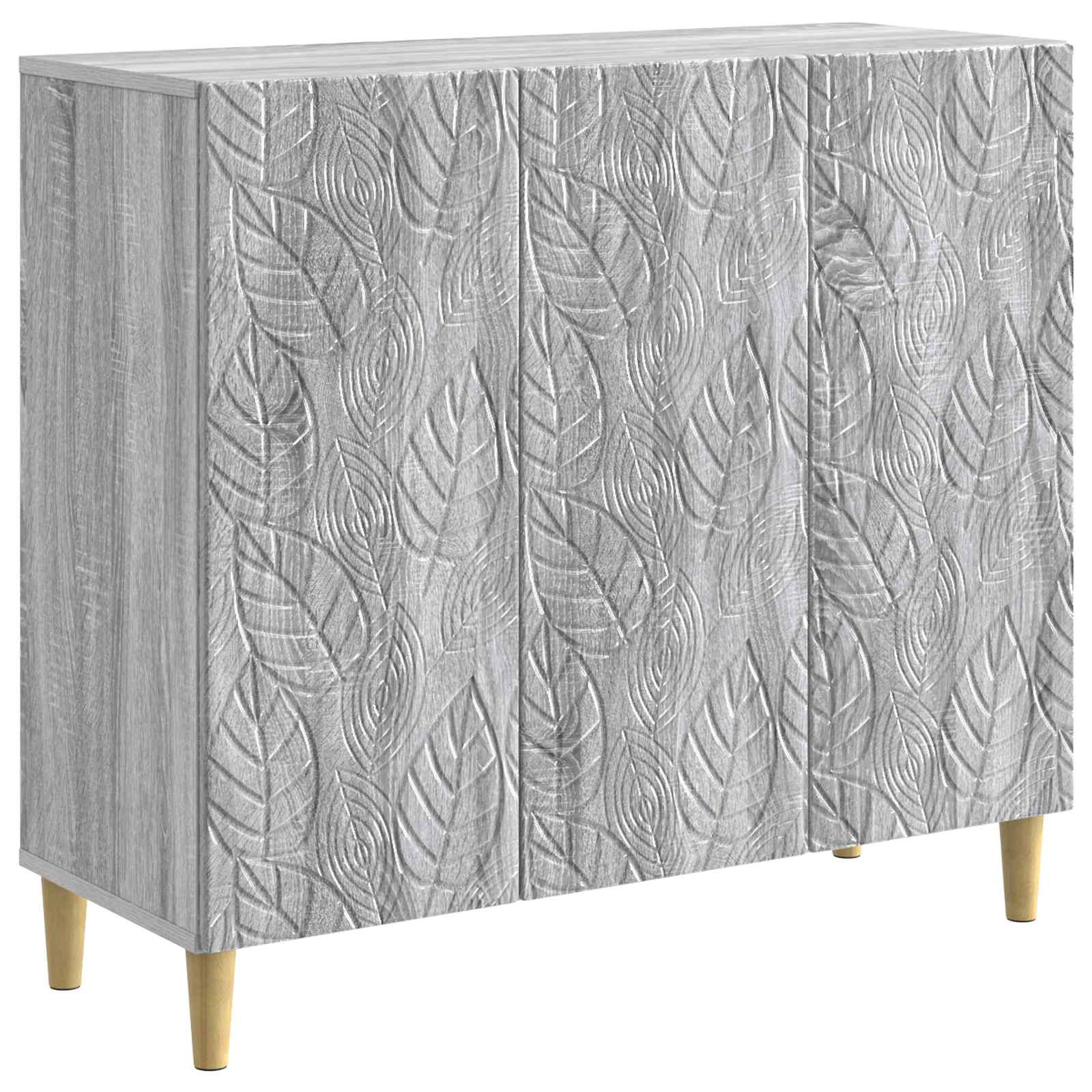 Buffet Sonoma gris 89 x 34,5 x 80 cm Bois d'ingénierie - XIOS