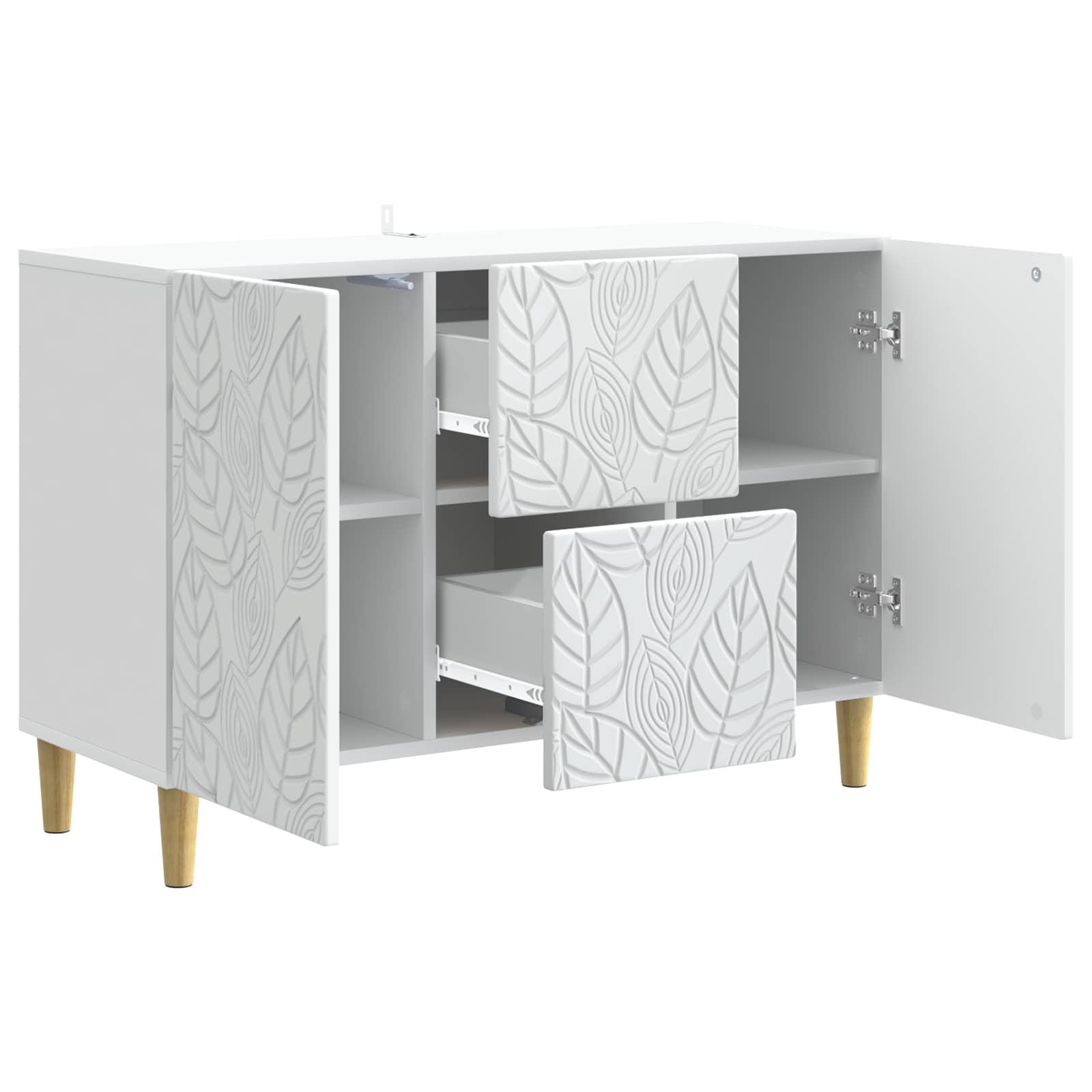 Buffet Blanc 89 x 34,5 x 60 cm Bois d'ingénierie - XIOS