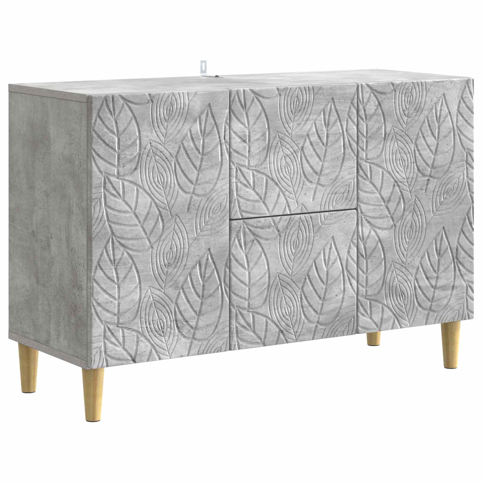Buffet Gris béton 89 x 34,5 x 60 cm Bois d'ingénierie