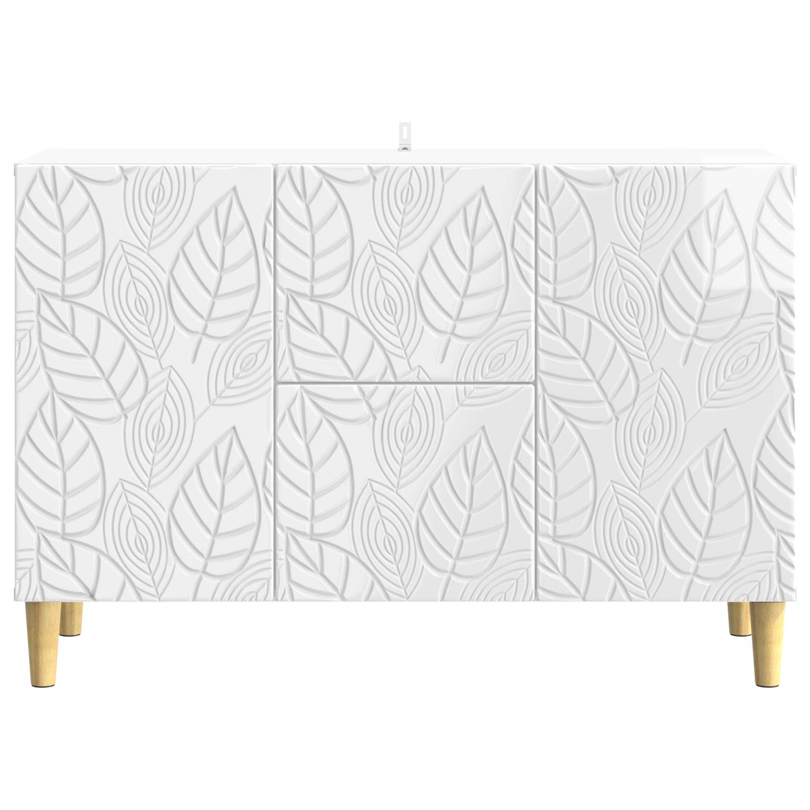 Buffet Blanc brillant 89 x 34,5 x 60 cm Bois d'ingénierie - XIOS