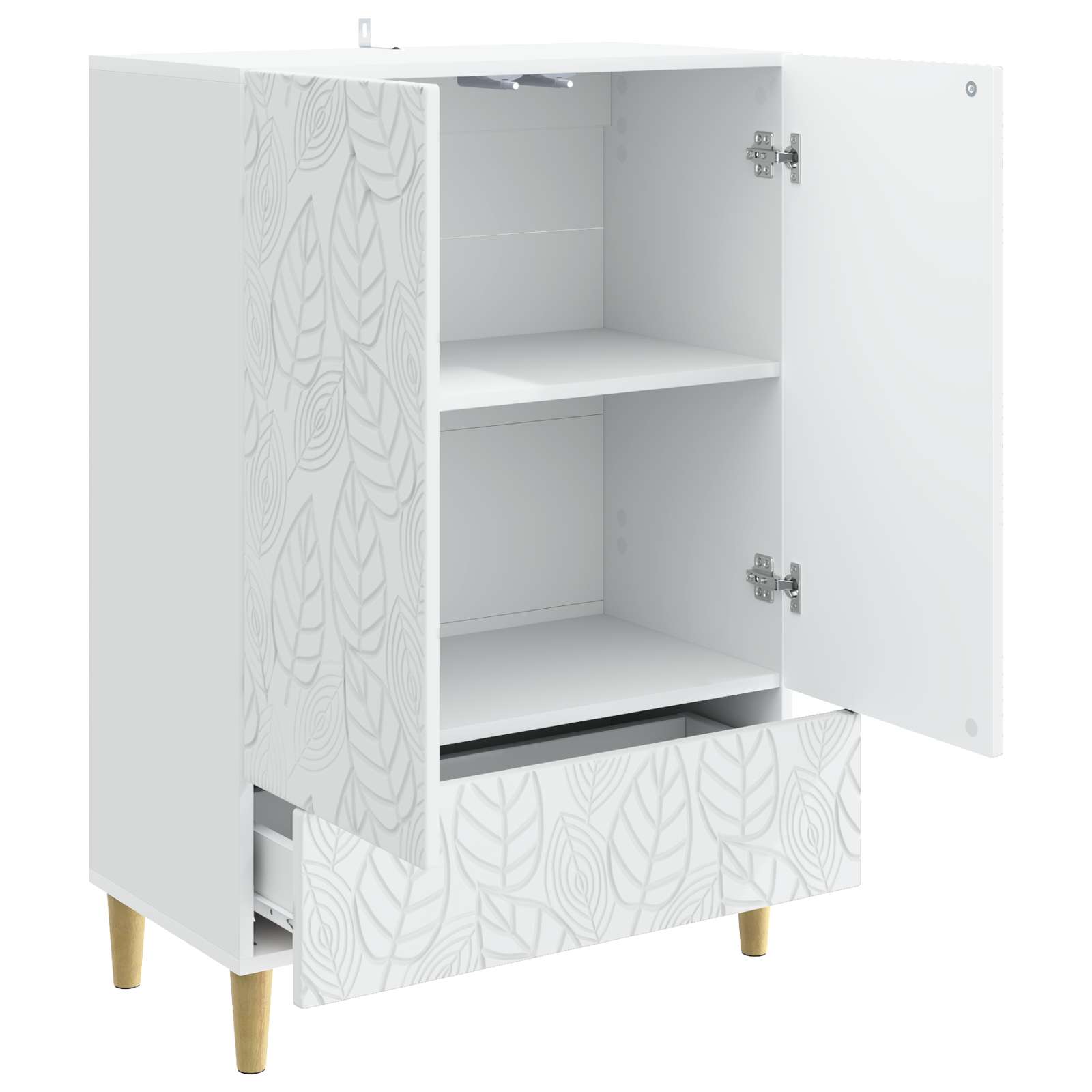 Buffet Blanc 66 x 34,5 x 95 cm Bois d'ingénierie - XIOS