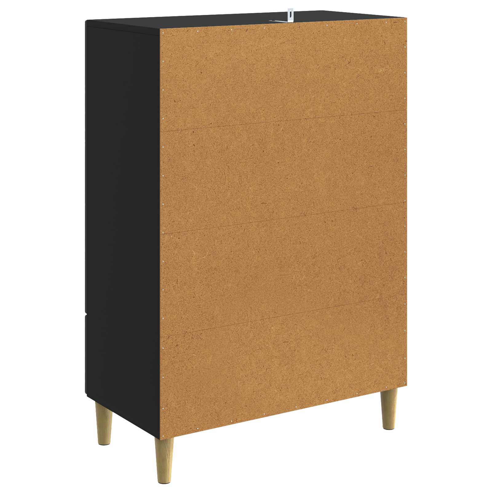Buffet Noir 66 x 34,5 x 95 cm Bois d'ingénierie - XIOS