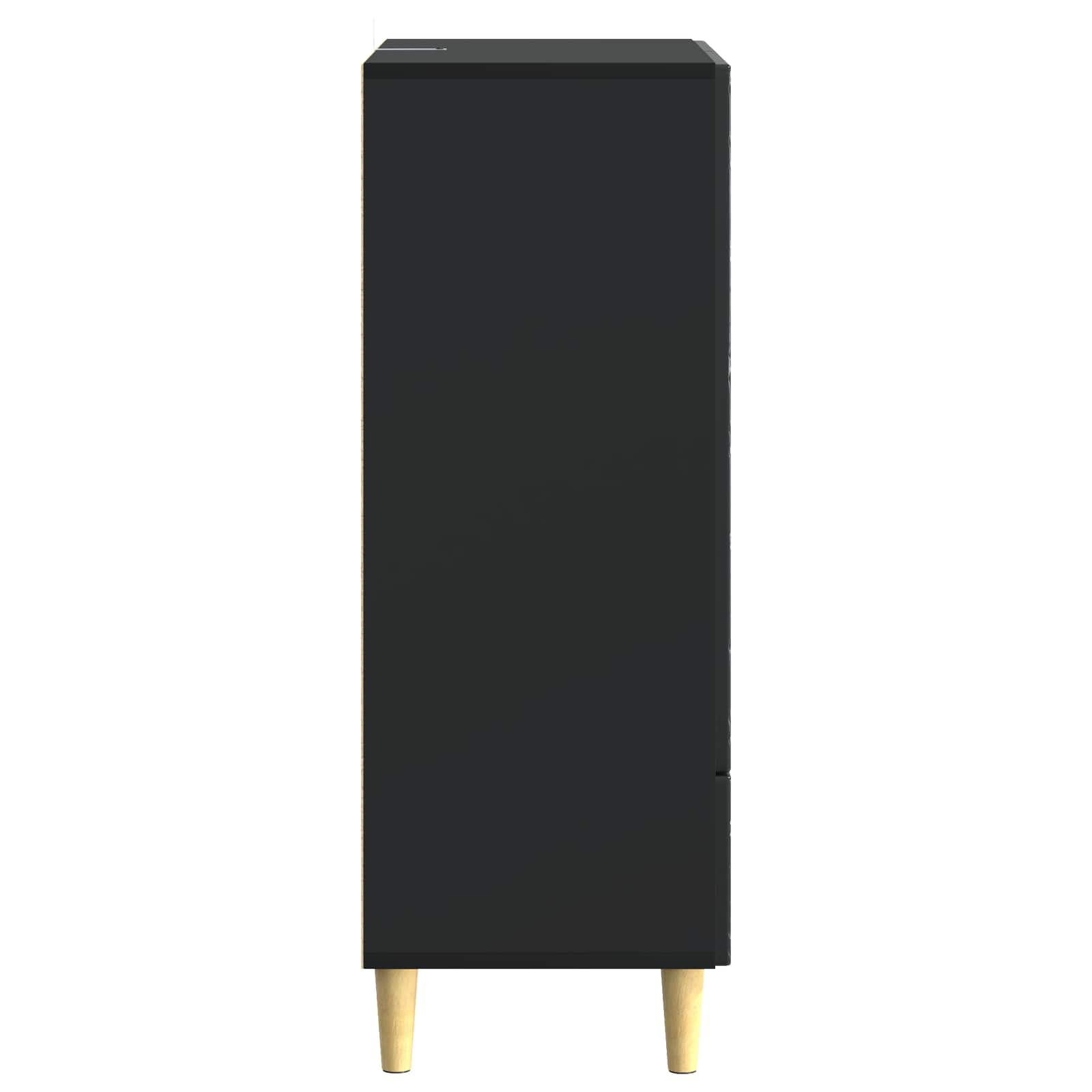 Buffet Noir 66 x 34,5 x 95 cm Bois d'ingénierie - XIOS