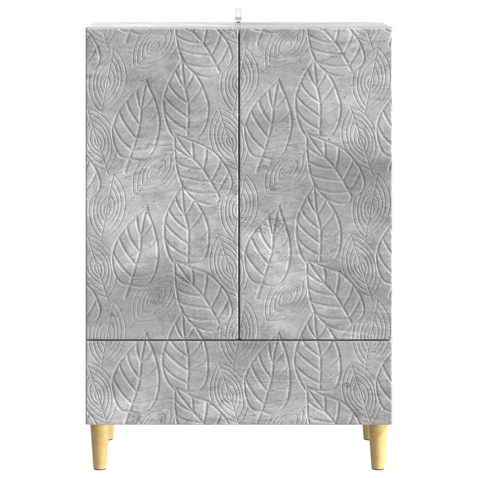 Buffet Gris béton 66 x 34,5 x 95 cm Bois d'ingénierie - XIOS