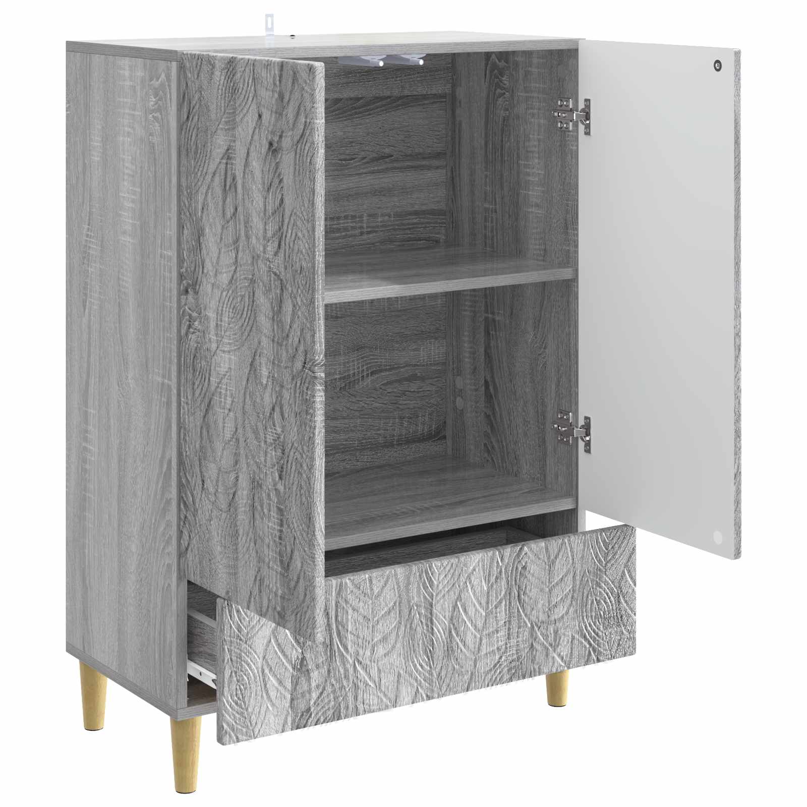 Buffet Sonoma gris 66 x 34,5 x 95 cm Bois d'ingénierie - XIOS