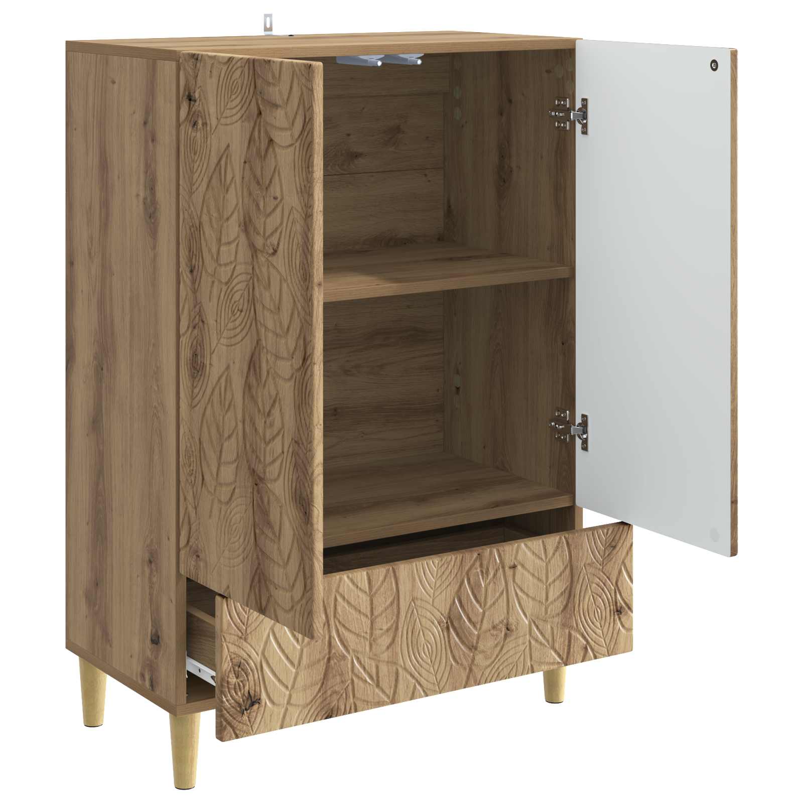 Buffet Chêne artisanal 66 x 34,5 x 95 cm Bois d'ingénierie - XIOS