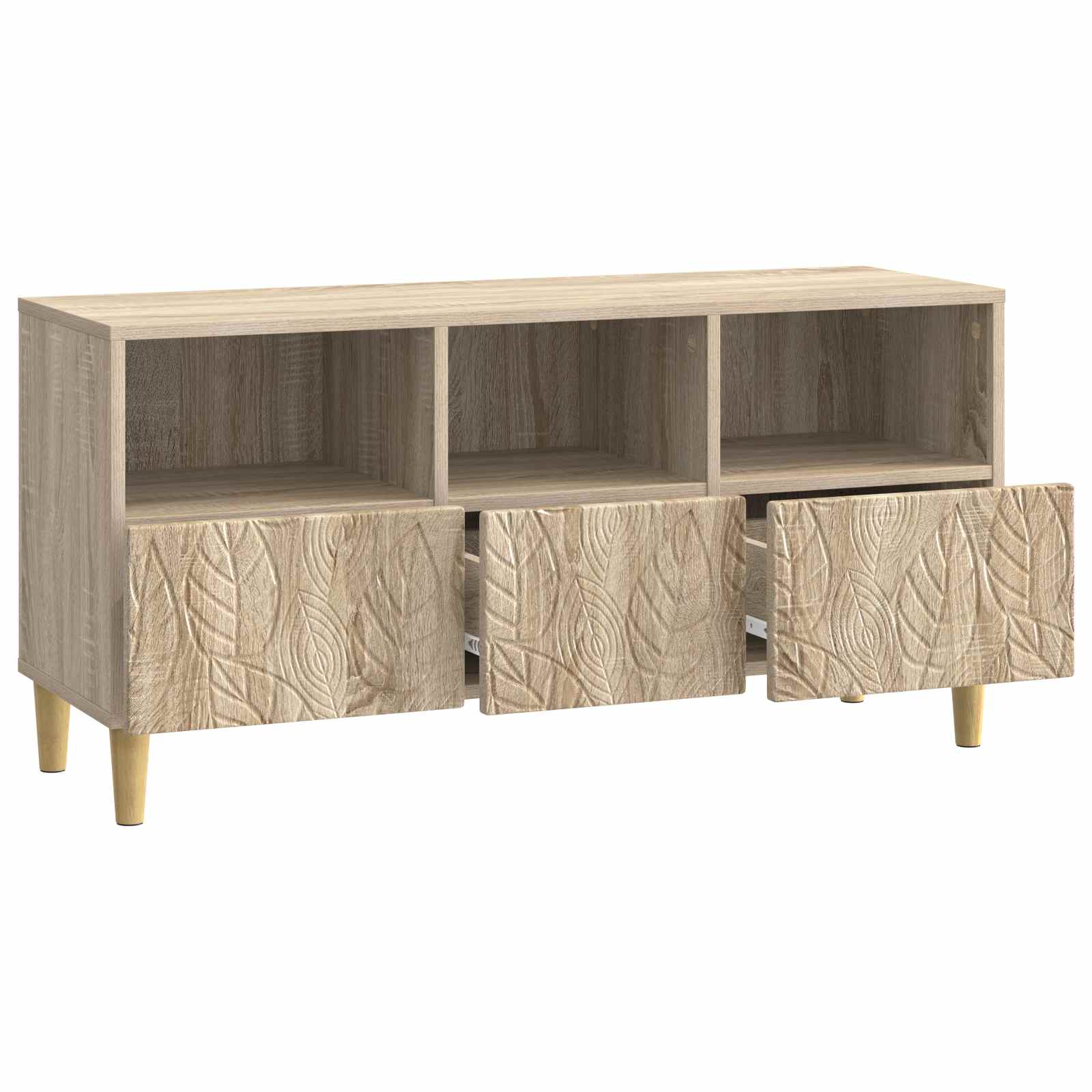 Meuble TV 102 x 34,5 x 50 cm Chêne Sonoma Bois d'ingénierie - XIOS