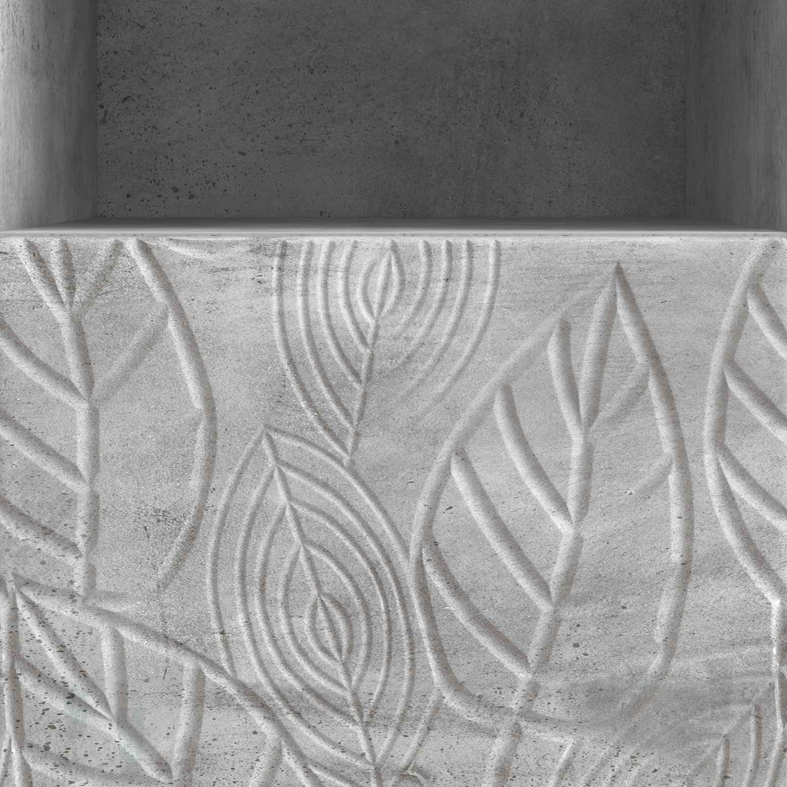 Meuble TV 102 x 34,5 x 50 cm Gris béton Bois d'ingénierie - XIOS