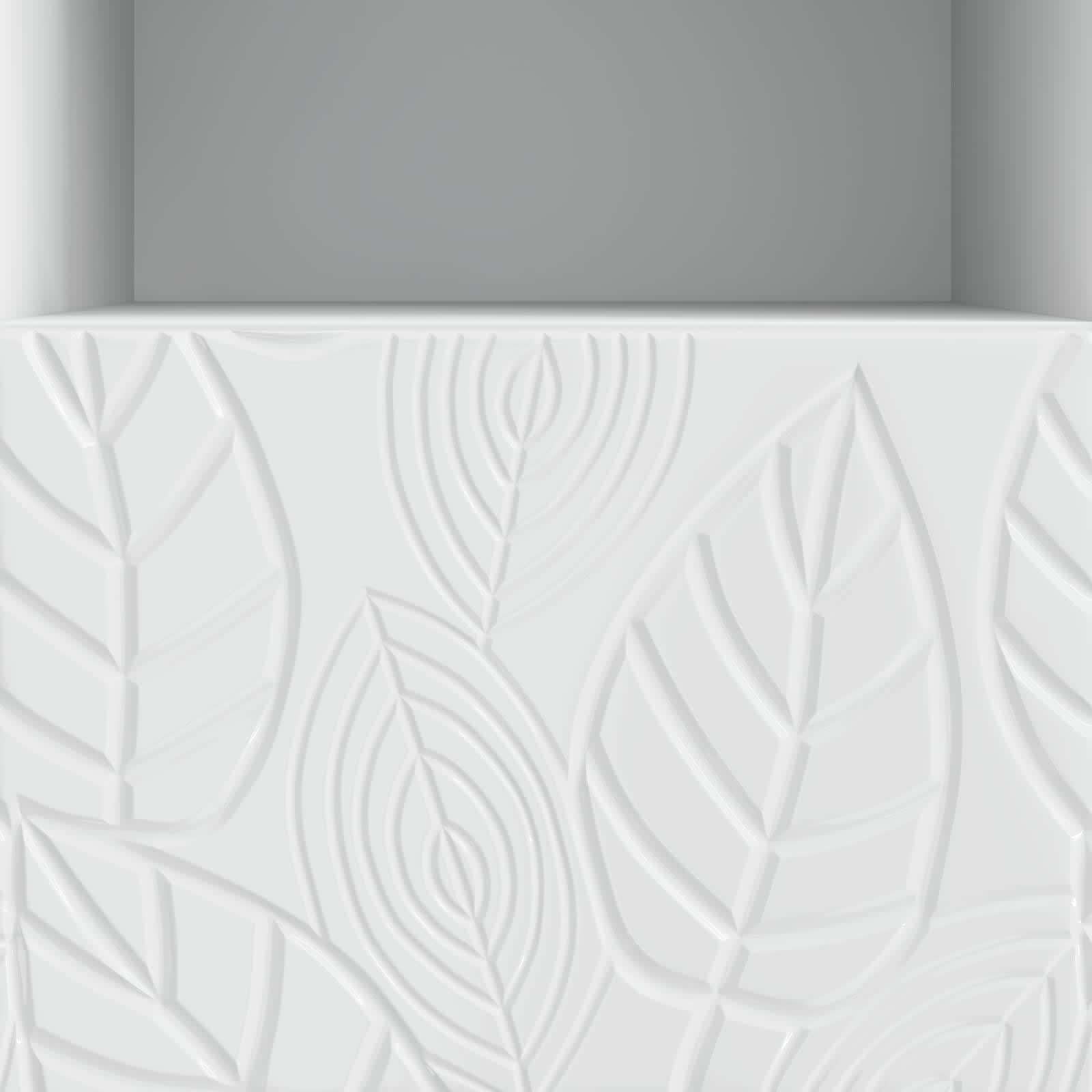 Meuble TV 102 x 34,5 x 50 cm Blanc brillant Bois d'ingénierie - XIOS