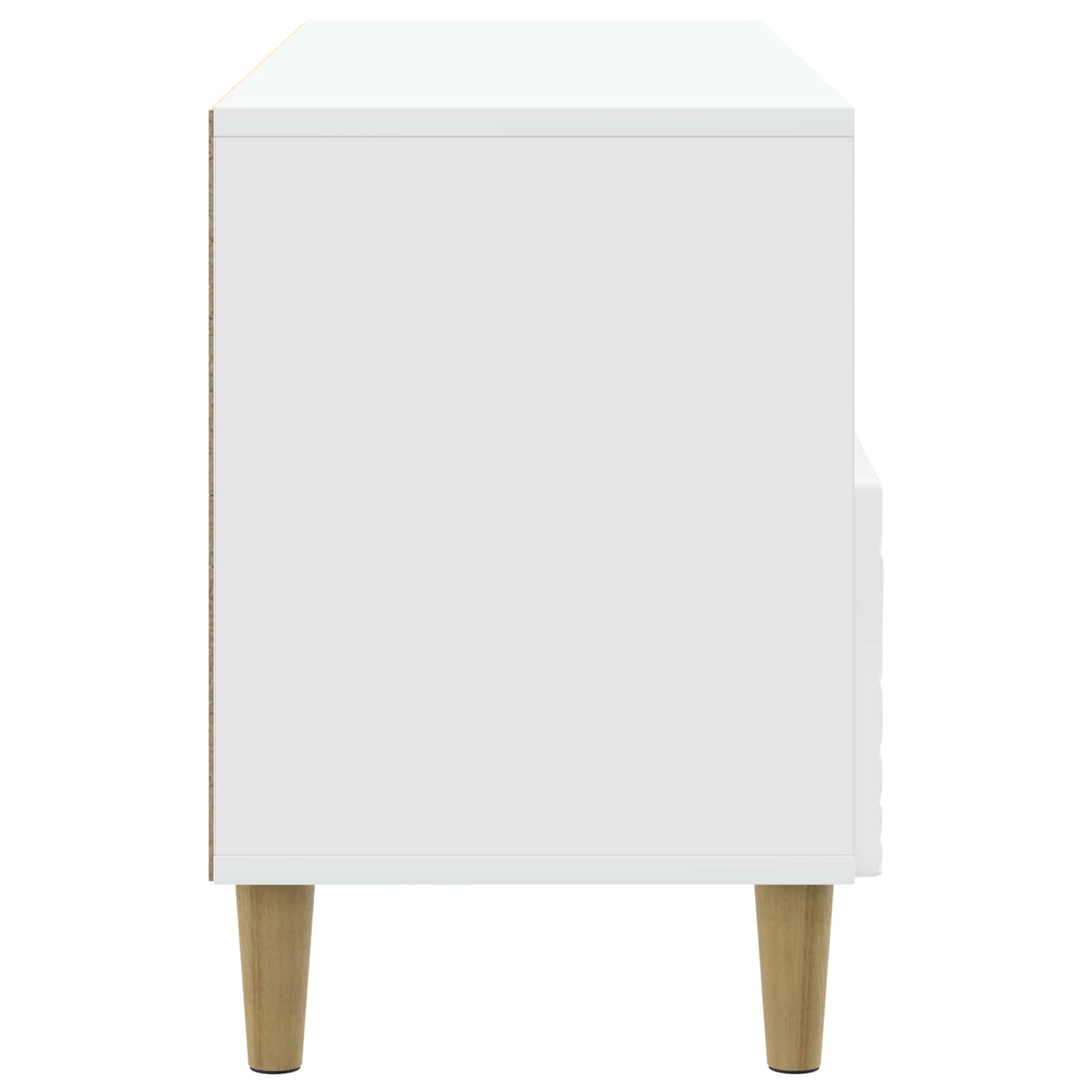 Meuble TV 102 x 34,5 x 50 cm Blanc brillant Bois d'ingénierie - XIOS