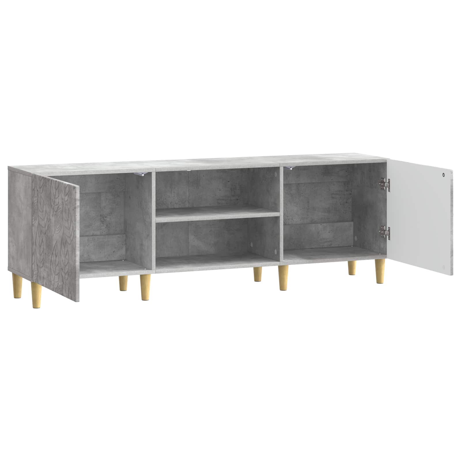 Meuble TV 150 x 31 x 50 cm Gris béton Bois d'ingénierie - XIOS