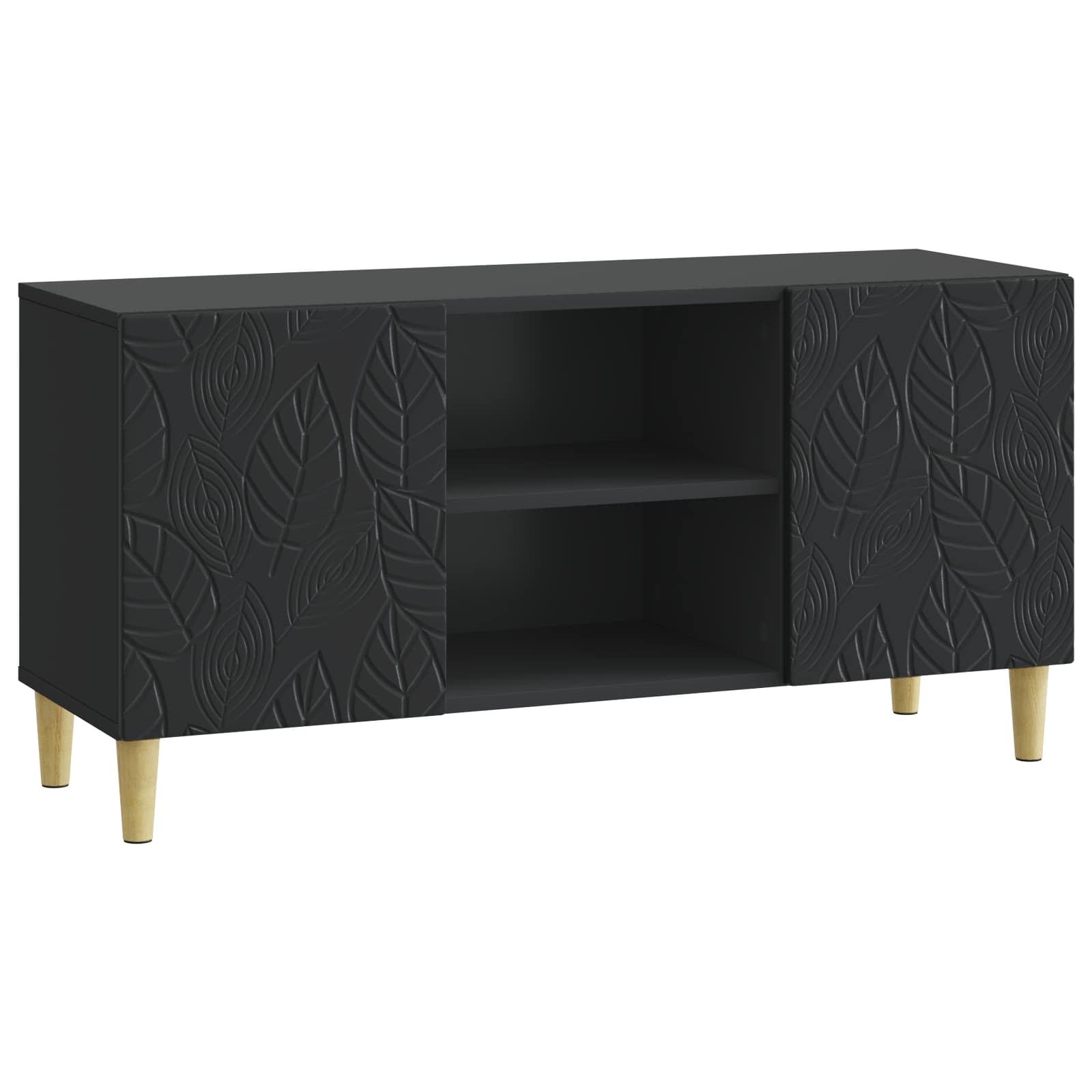 Meuble TV 102 x 34,5 x 50 cm Noir Bois d'ingénierie - XIOS