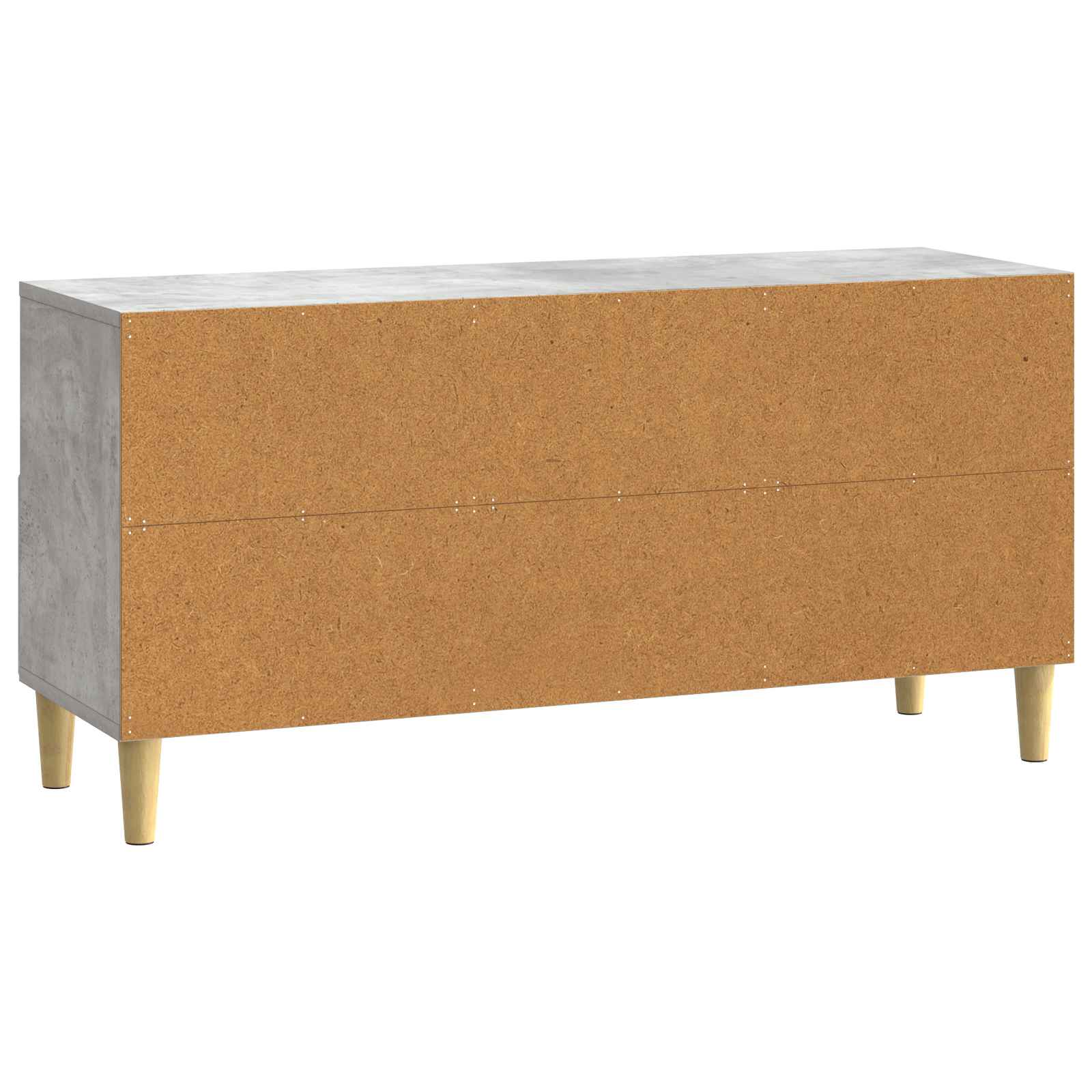 Meuble TV 102 x 34,5 x 50 cm Gris béton Bois d'ingénierie - XIOS