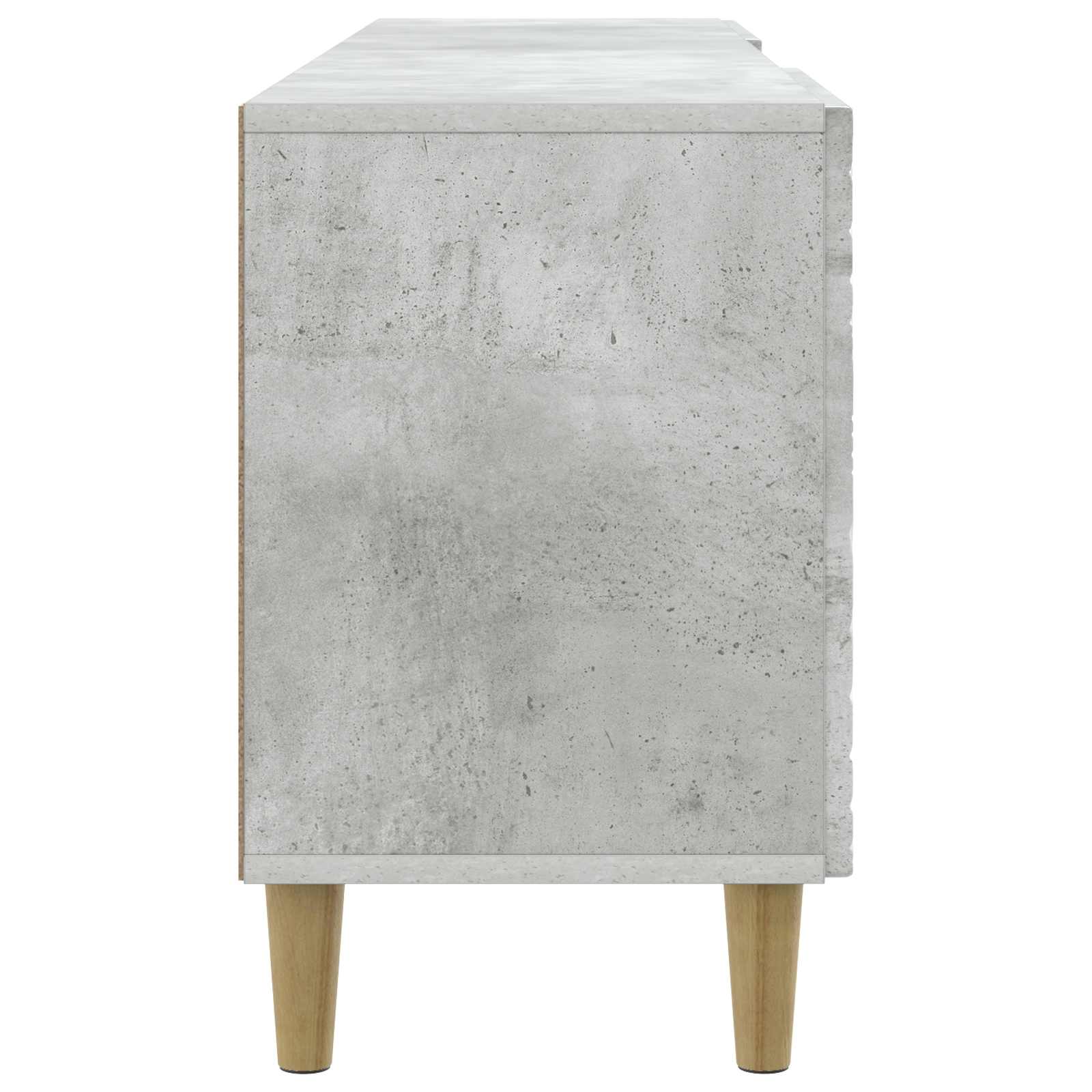 Meuble TV 102 x 34,5 x 50 cm Gris béton Bois d'ingénierie - XIOS