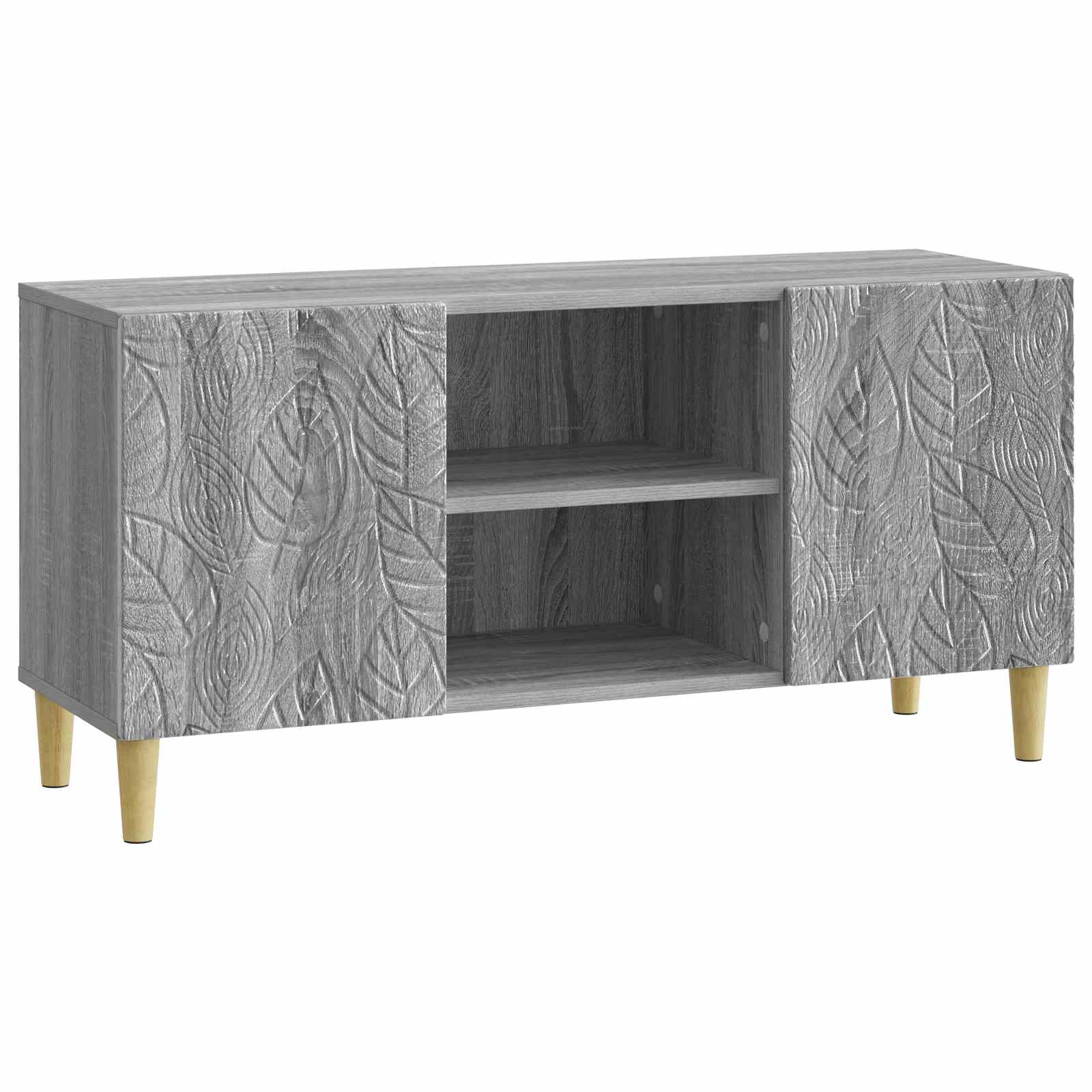 Meuble TV 102 x 34,5 x 50 cm Sonoma gris Bois d'ingénierie - XIOS
