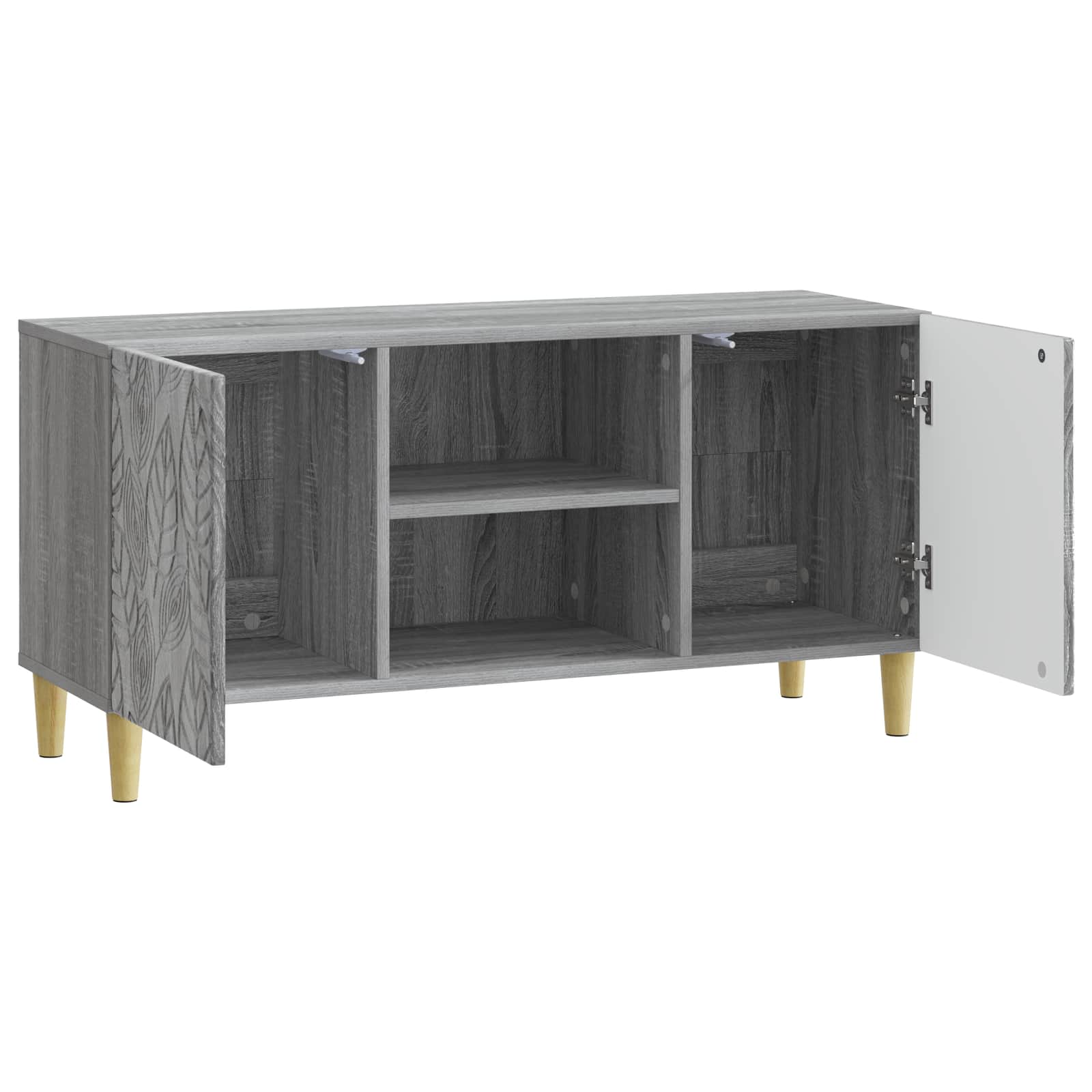 Meuble TV 102 x 34,5 x 50 cm Sonoma gris Bois d'ingénierie - XIOS