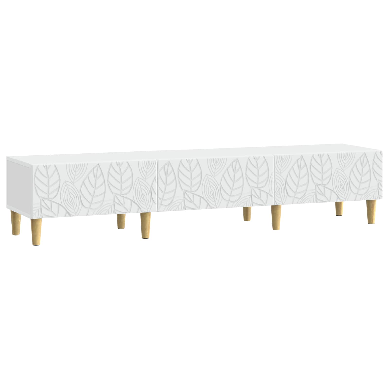 Meuble TV 147 x 34,5 x 30 cm Blanc Bois d'ingénierie - XIOS