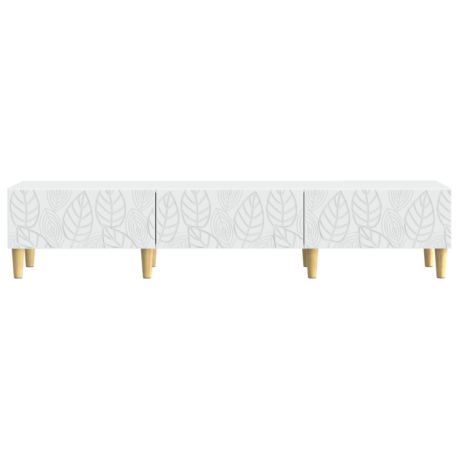 Meuble TV 147 x 34,5 x 30 cm Blanc Bois d'ingénierie - XIOS