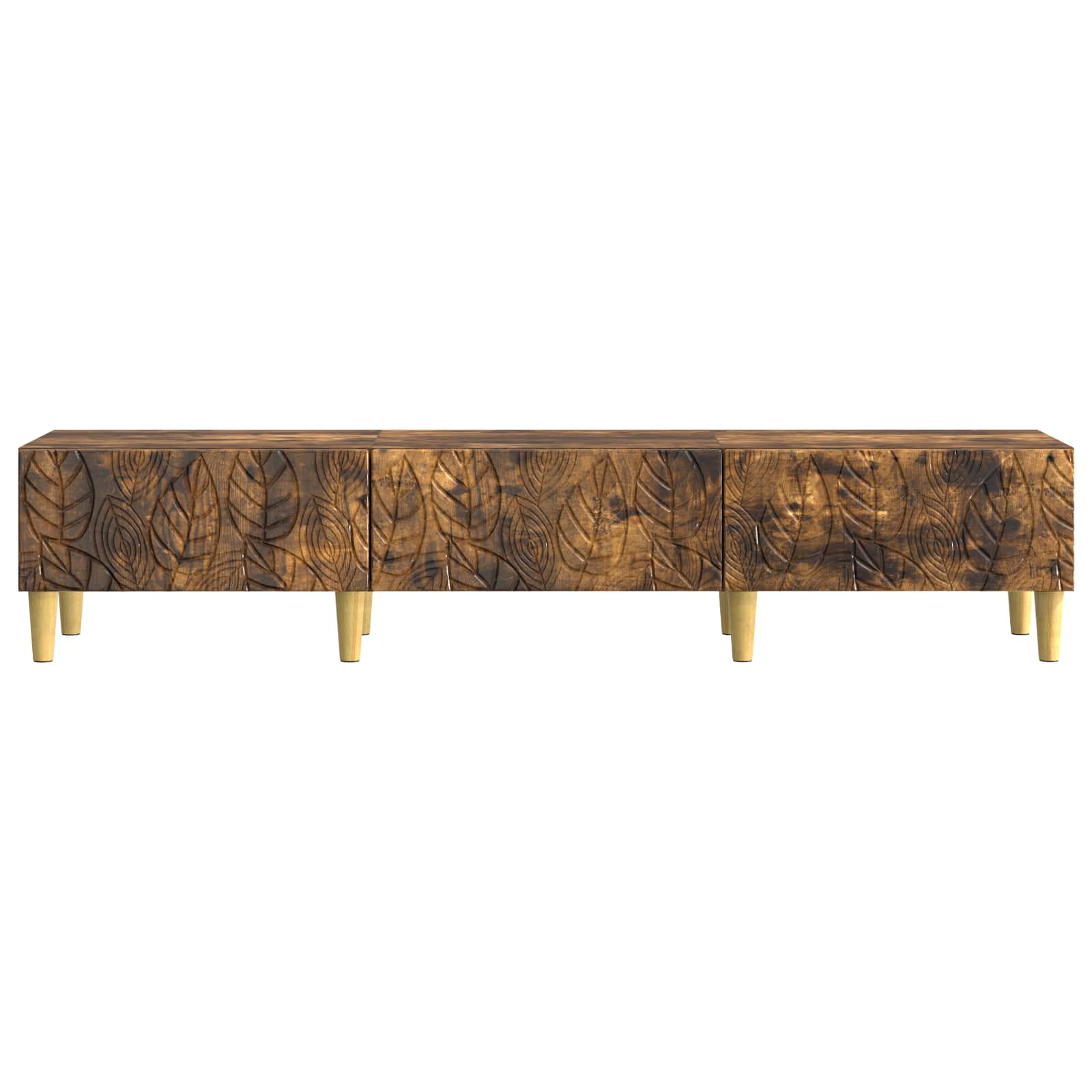 Meuble TV 147 x 34,5 x 30 cm Chêne fumé Bois d'ingénierie - XIOS