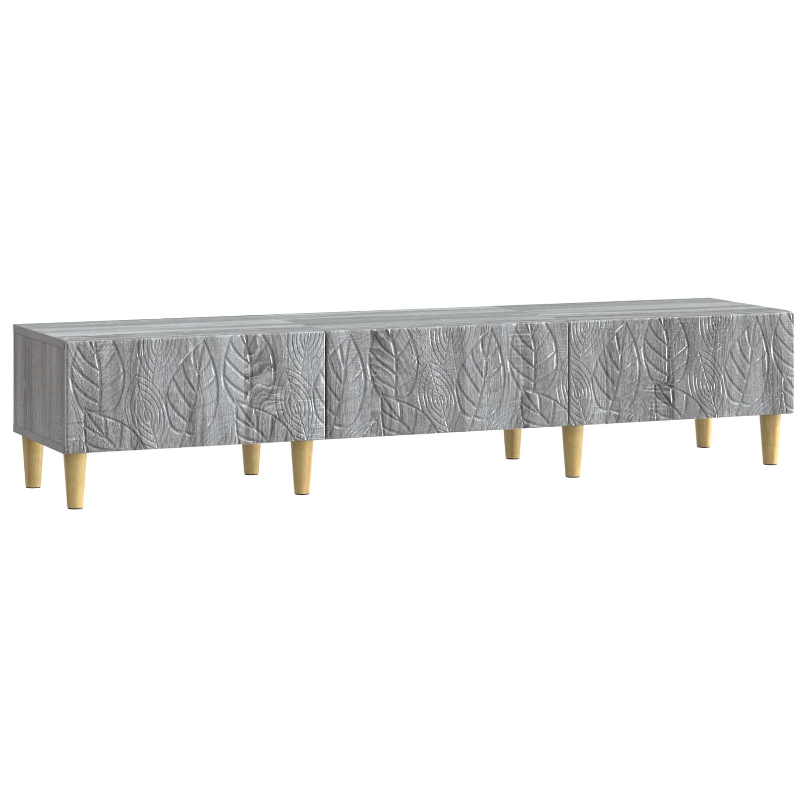 Meuble TV 147 x 34,5 x 30 cm Sonoma gris Bois d'ingénierie - XIOS