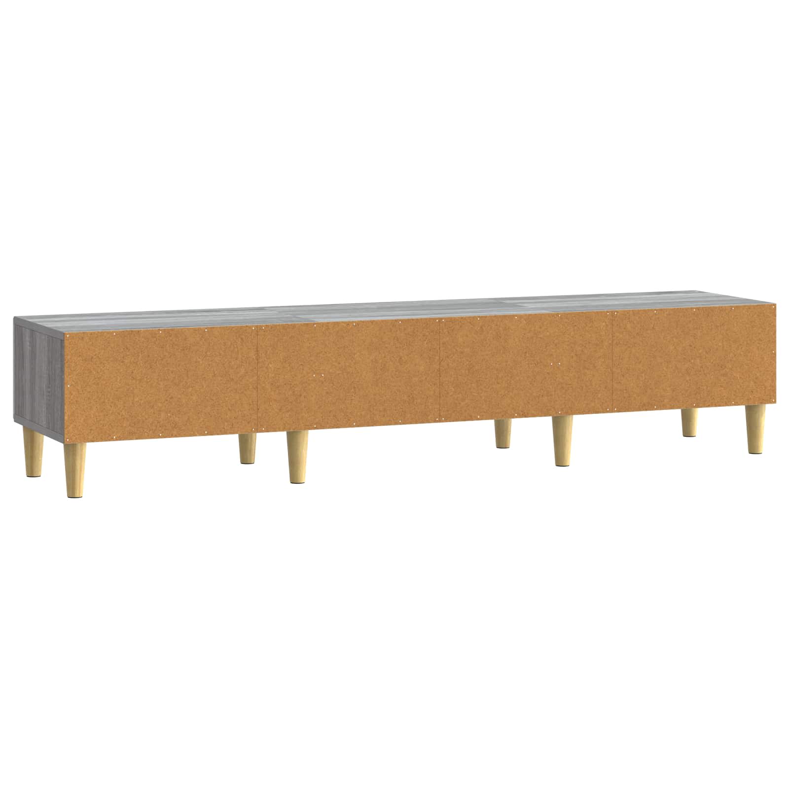 Meuble TV 147 x 34,5 x 30 cm Sonoma gris Bois d'ingénierie - XIOS