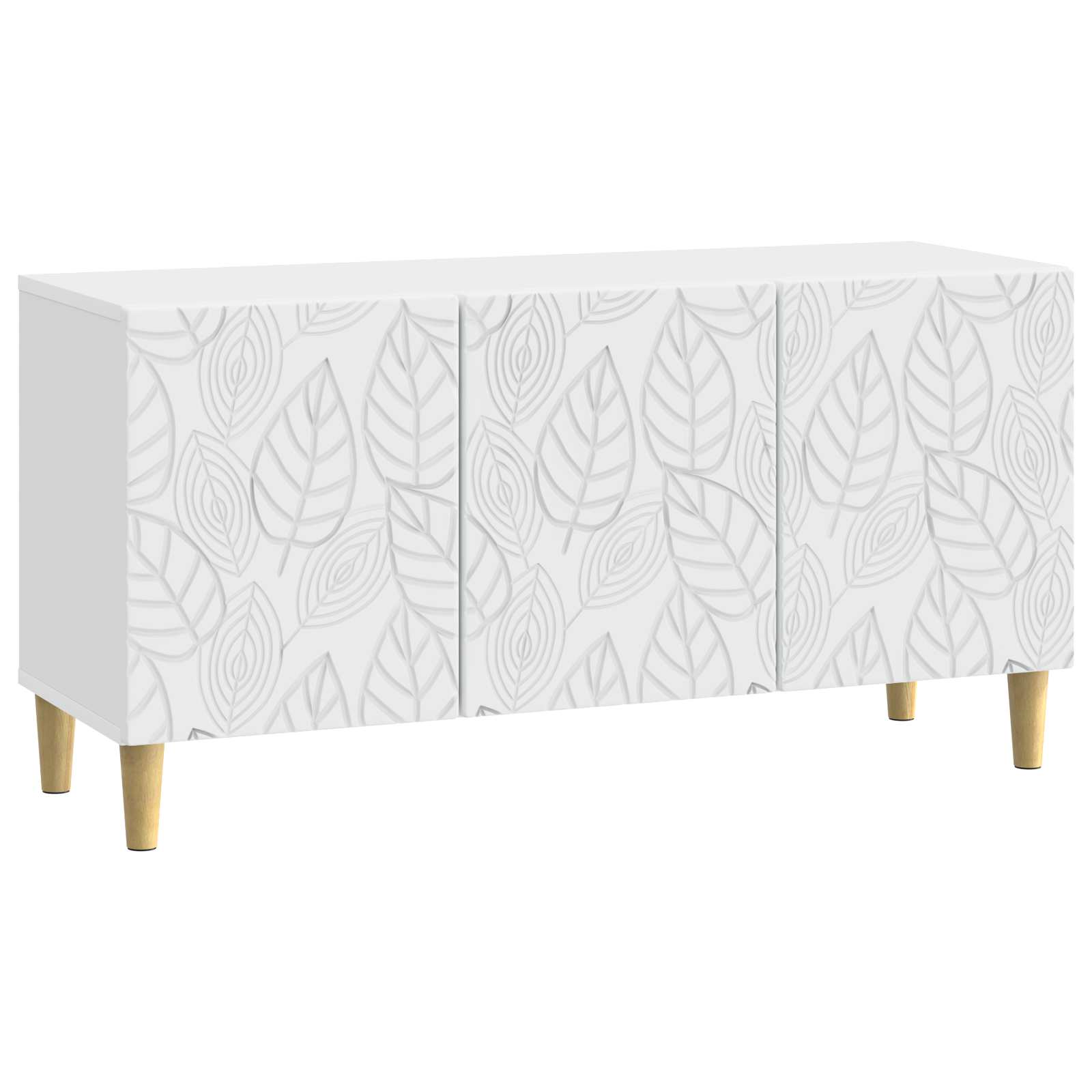 Meuble TV 99 x 34,5 x 50 cm Blanc Bois d'ingénierie - XIOS
