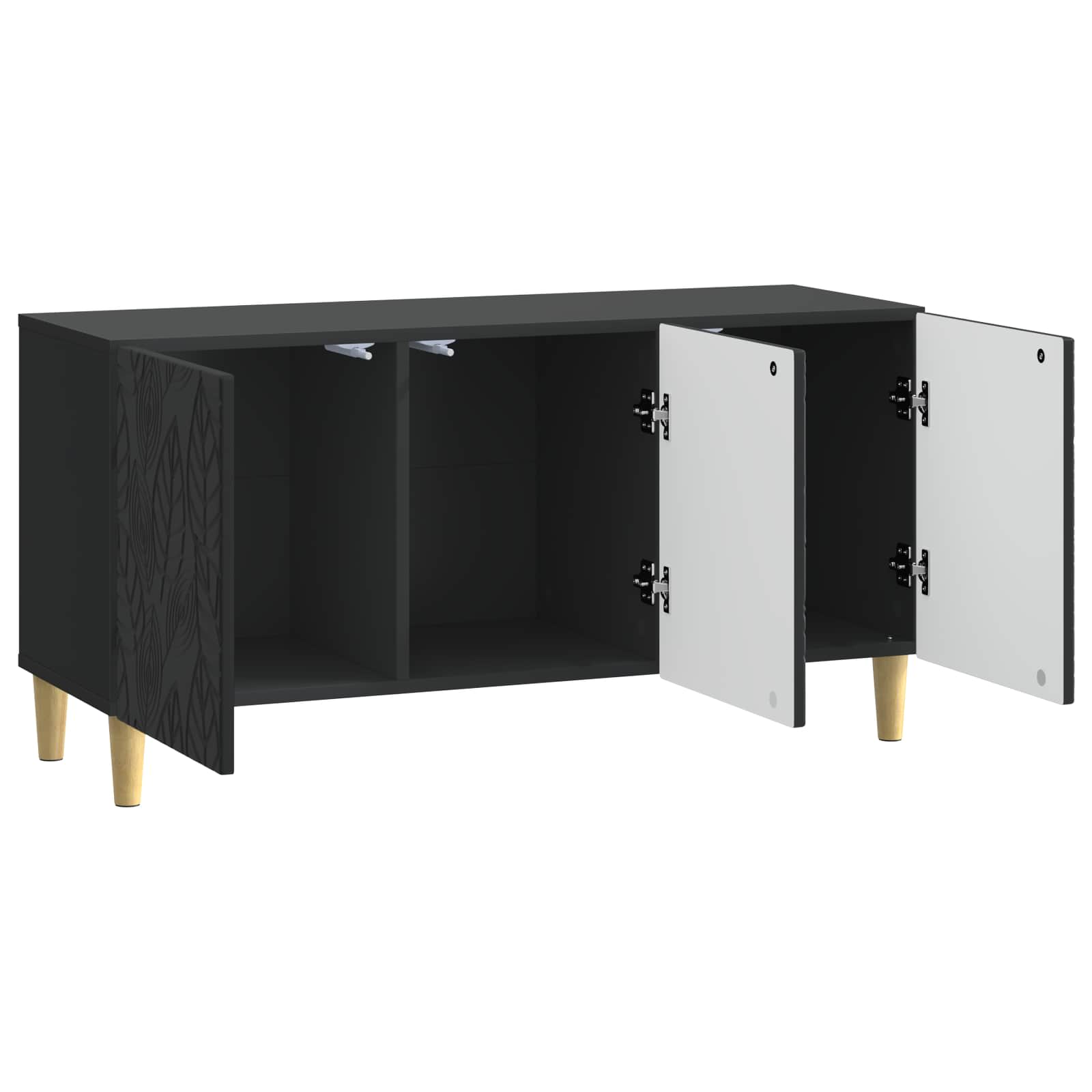Meuble TV 99 x 34,5 x 50 cm Noir Bois d'ingénierie - XIOS