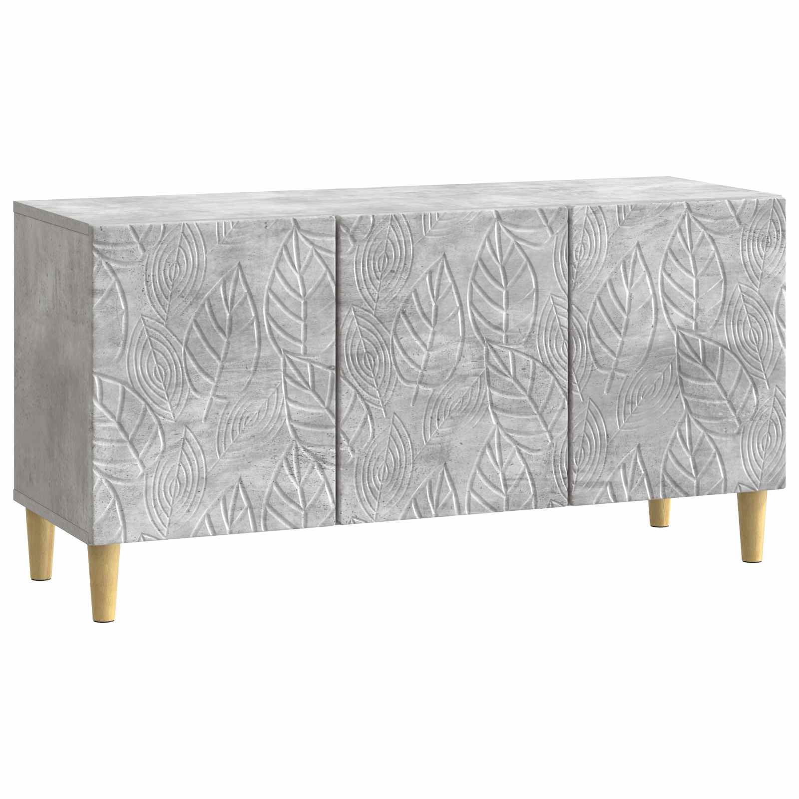 Meuble TV 99 x 34,5 x 50 cm Gris béton Bois d'ingénierie - XIOS
