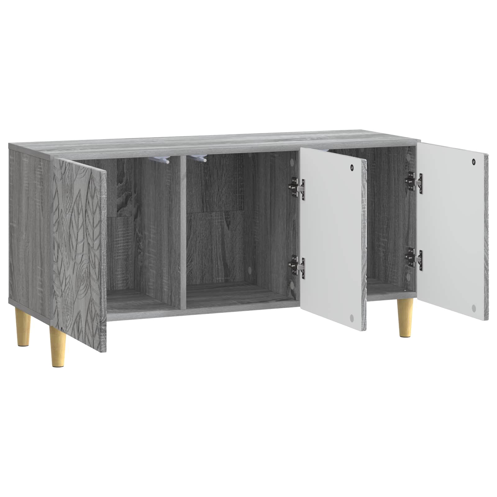 Meuble TV 99 x 34,5 x 50 cm Sonoma gris Bois d'ingénierie - XIOS